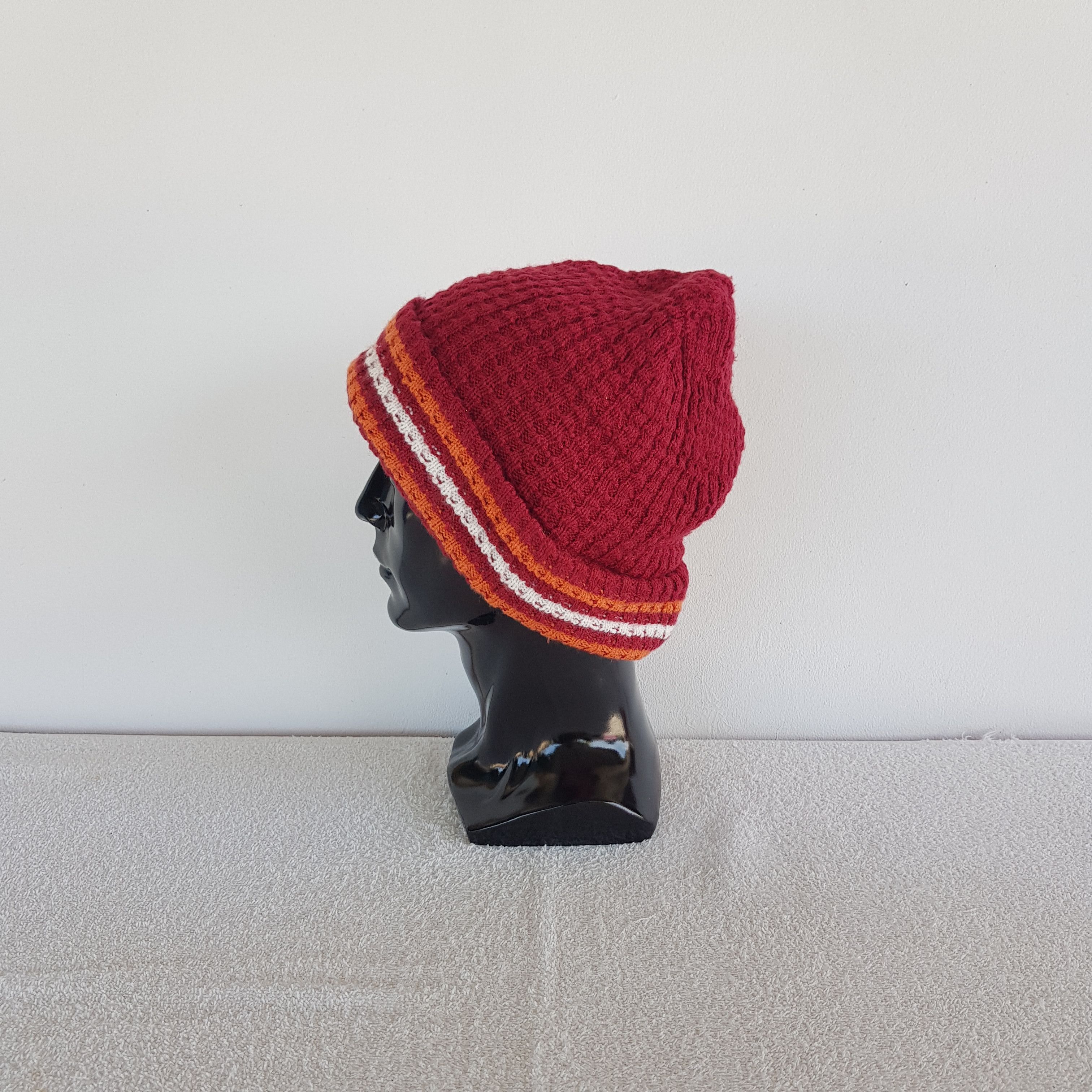 Other Vintage Japanese Ribbed Knit Beanie Snow Caps Hats. Size ONE SIZE - 4 Thumbnail