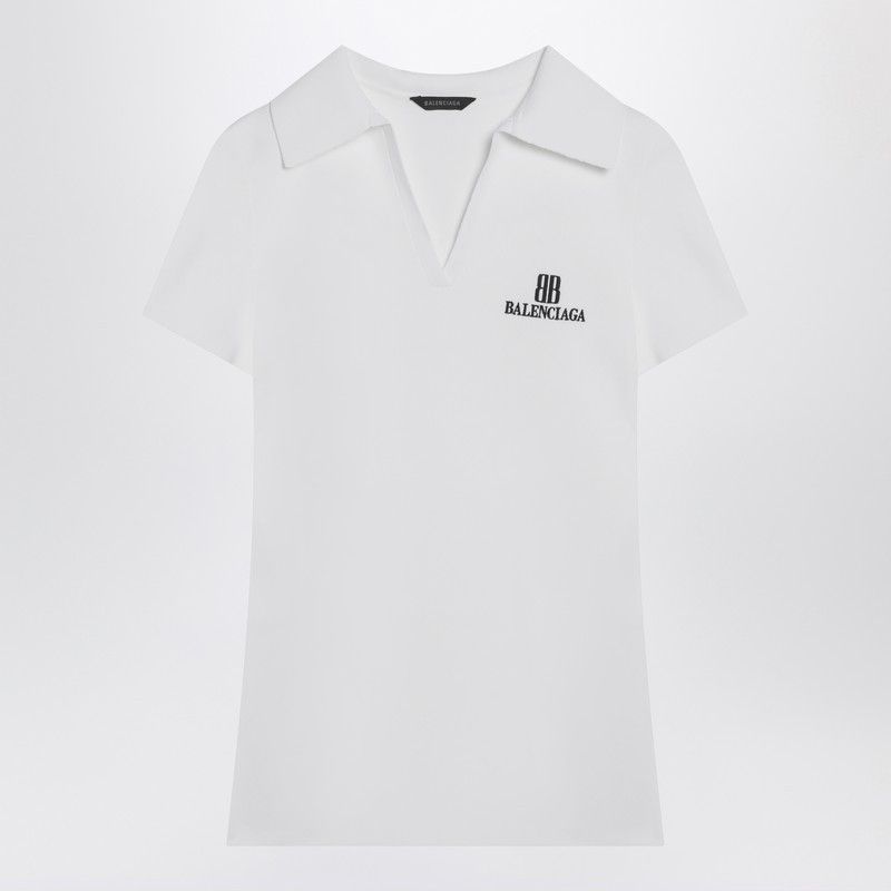 Balenciaga Balenciaga White Short-Sleeve Nano Bb Tank Top Size XS / US 0-2 / IT 36-38 - 1 Thumbnail