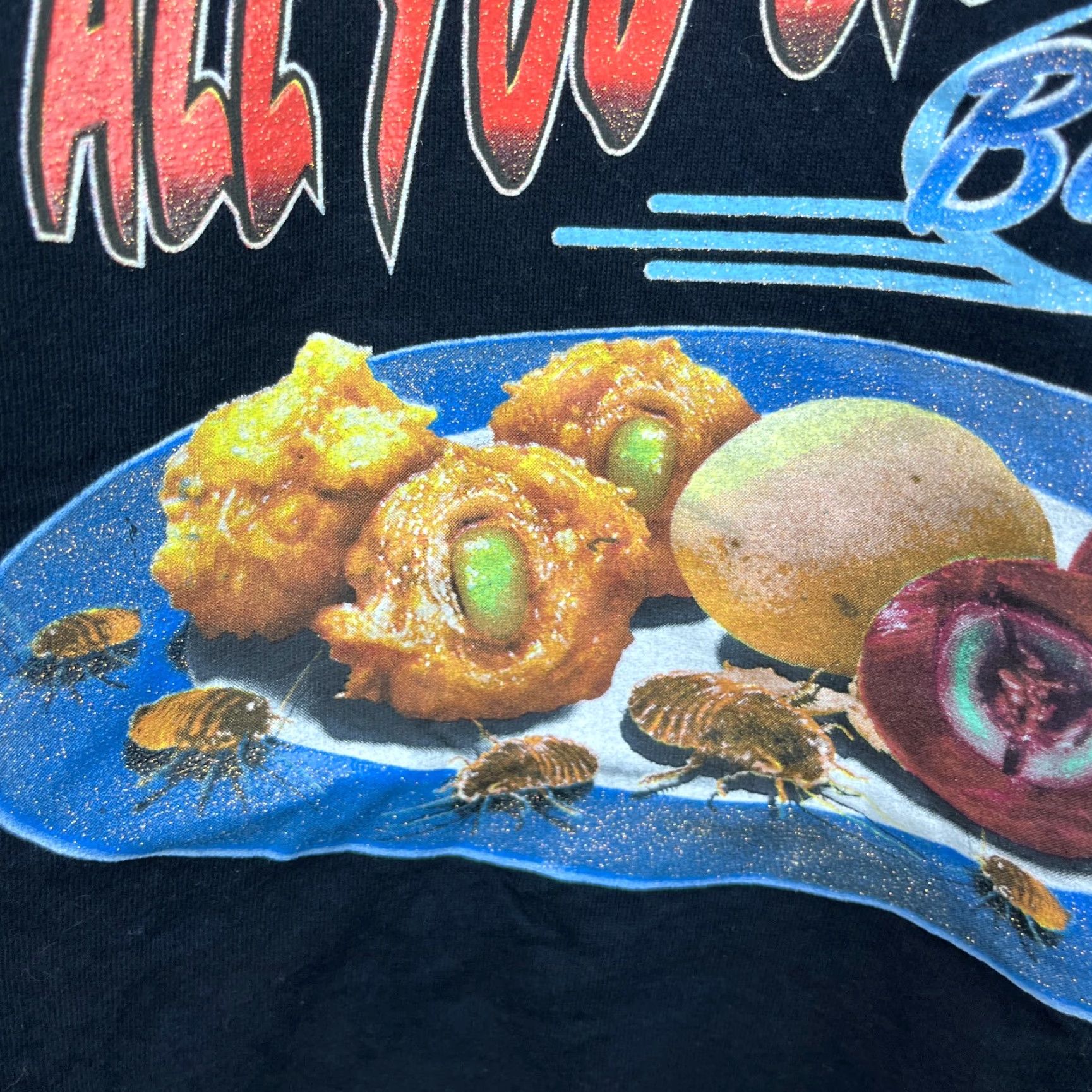 Vintage VINTAGE Fear Factor "All You Can Eat Buffet" NBC Promo T-Shirt 2XL Men Black Cotton Short Sleeve Crew Neck Shirt Size US XXL / EU 58 / 5 - 4 Thumbnail