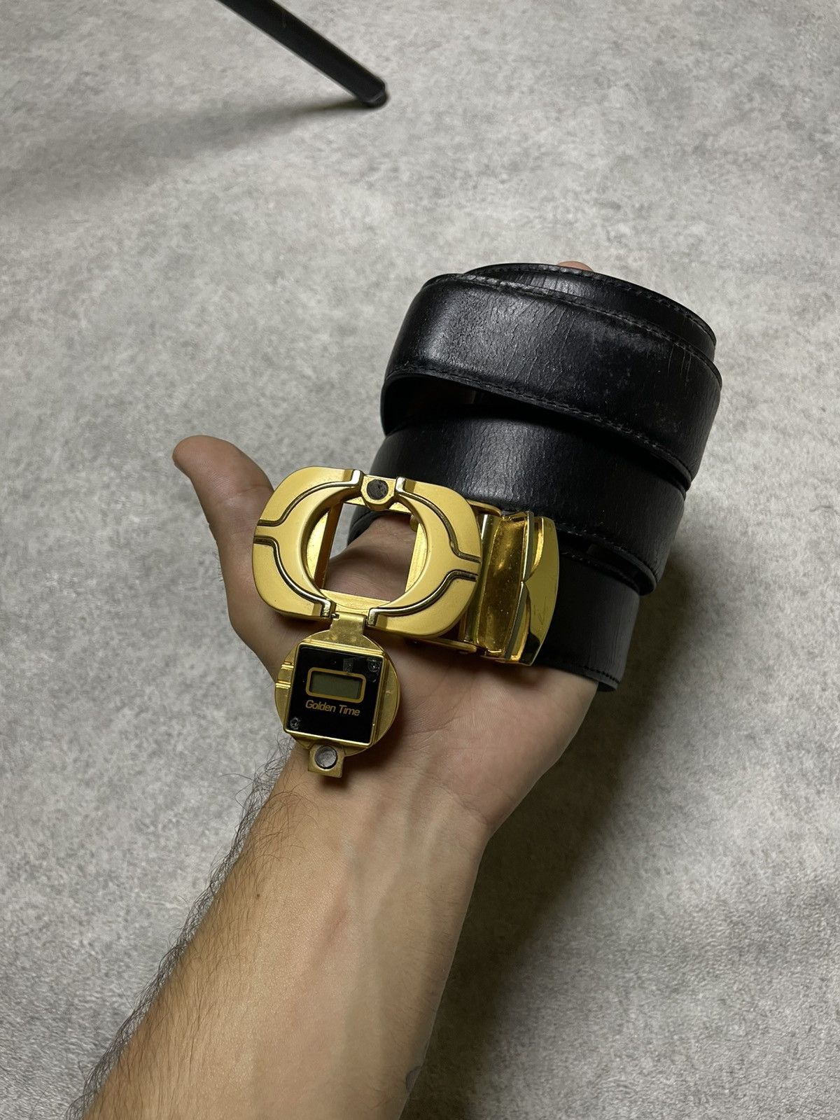If Six Was Nine Skull IfSixWasNine Camel Time🕰️ Leather BeltArchive Piece Size ONE SIZE - 2 Thumbnail