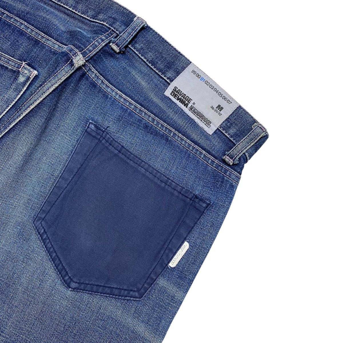 Neighborhood Neighrborhood Patchwork Savage Denim Selvedge Pants Size US 33 - 6 Thumbnail