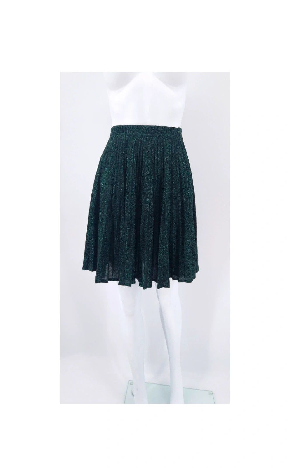 Jean Paul Gaultier JPG 90s Archival Glitter Pleated Skirt Size 28" / US 6 / IT 42 - 1 Thumbnail