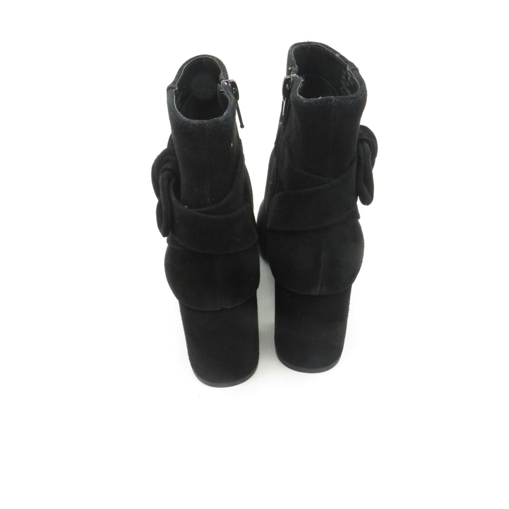 Other Bella Vita Women's Black Suede Ankle Boots Side Bow Block He Size US 6.5 / IT 36.5 - 5 Thumbnail