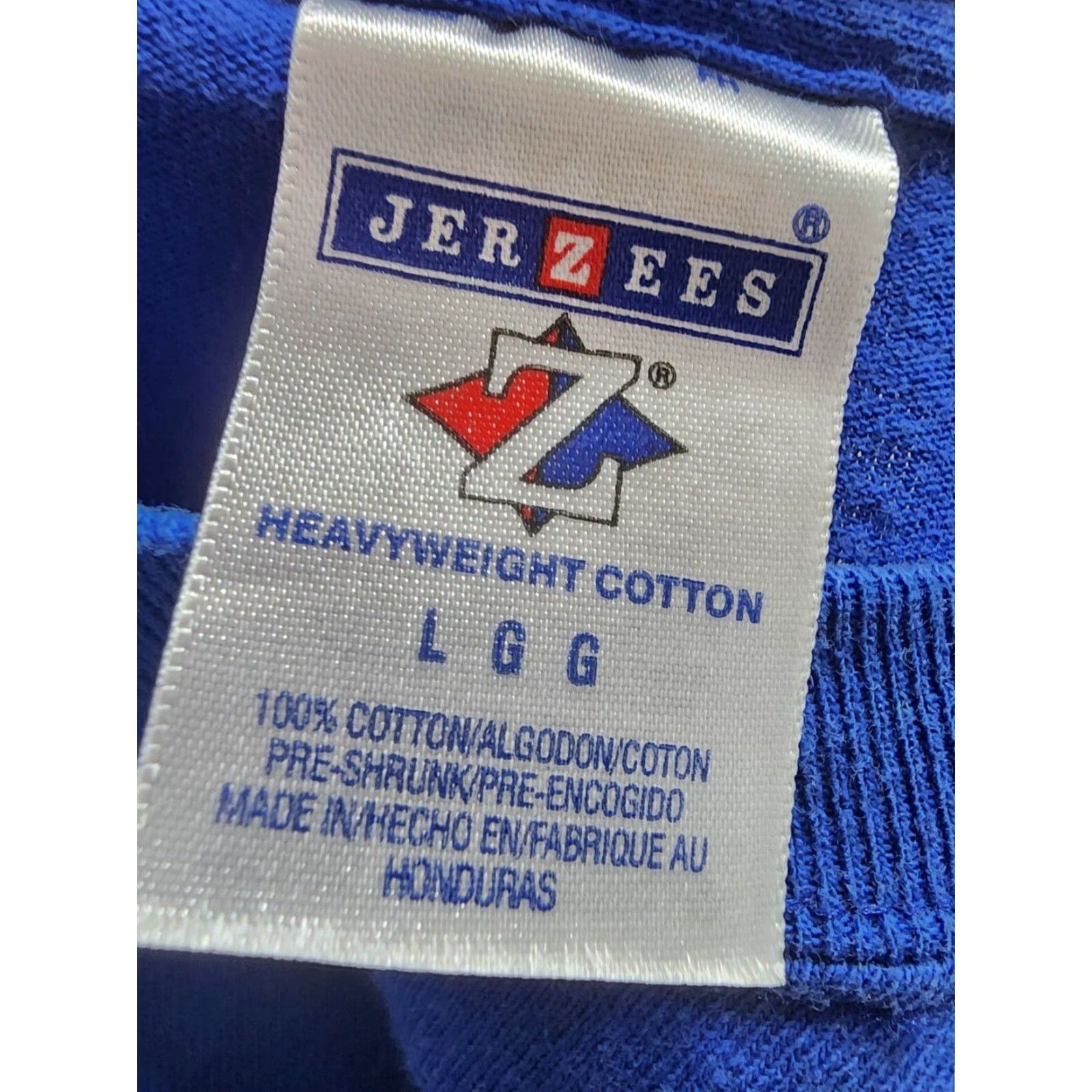 Jerzees VINTAGE 90s Jerzees Lumberjacks T Shirt Mens L Blue Graphic Tee Distressed 1990s Mens Size US L / EU 52-54 / 3 - 2 Thumbnail