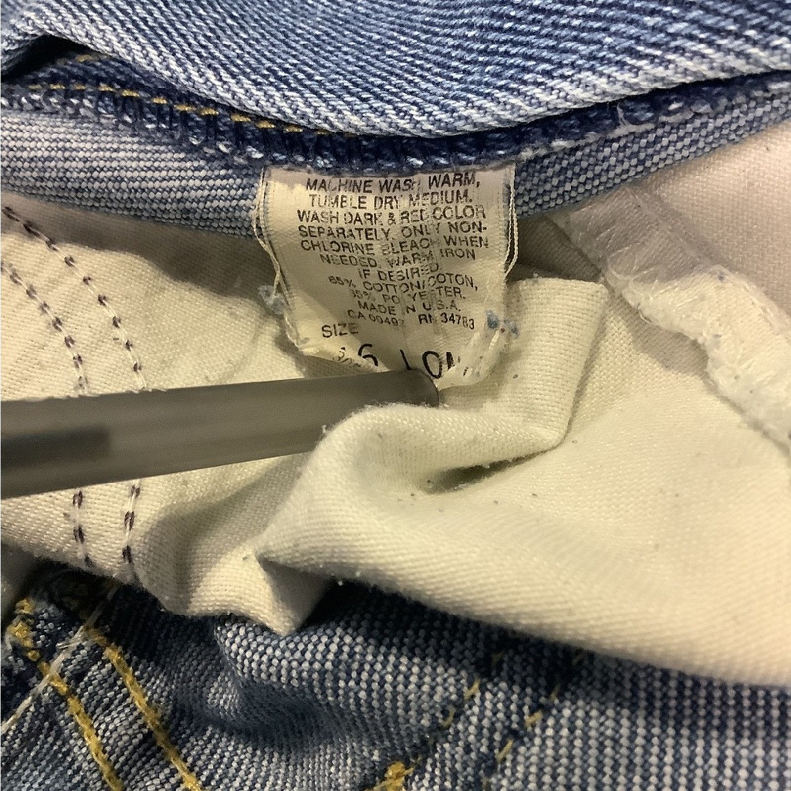 Lee Vintage 90s Lee Blue jeans Size US 30 / EU 46 - 3 Thumbnail