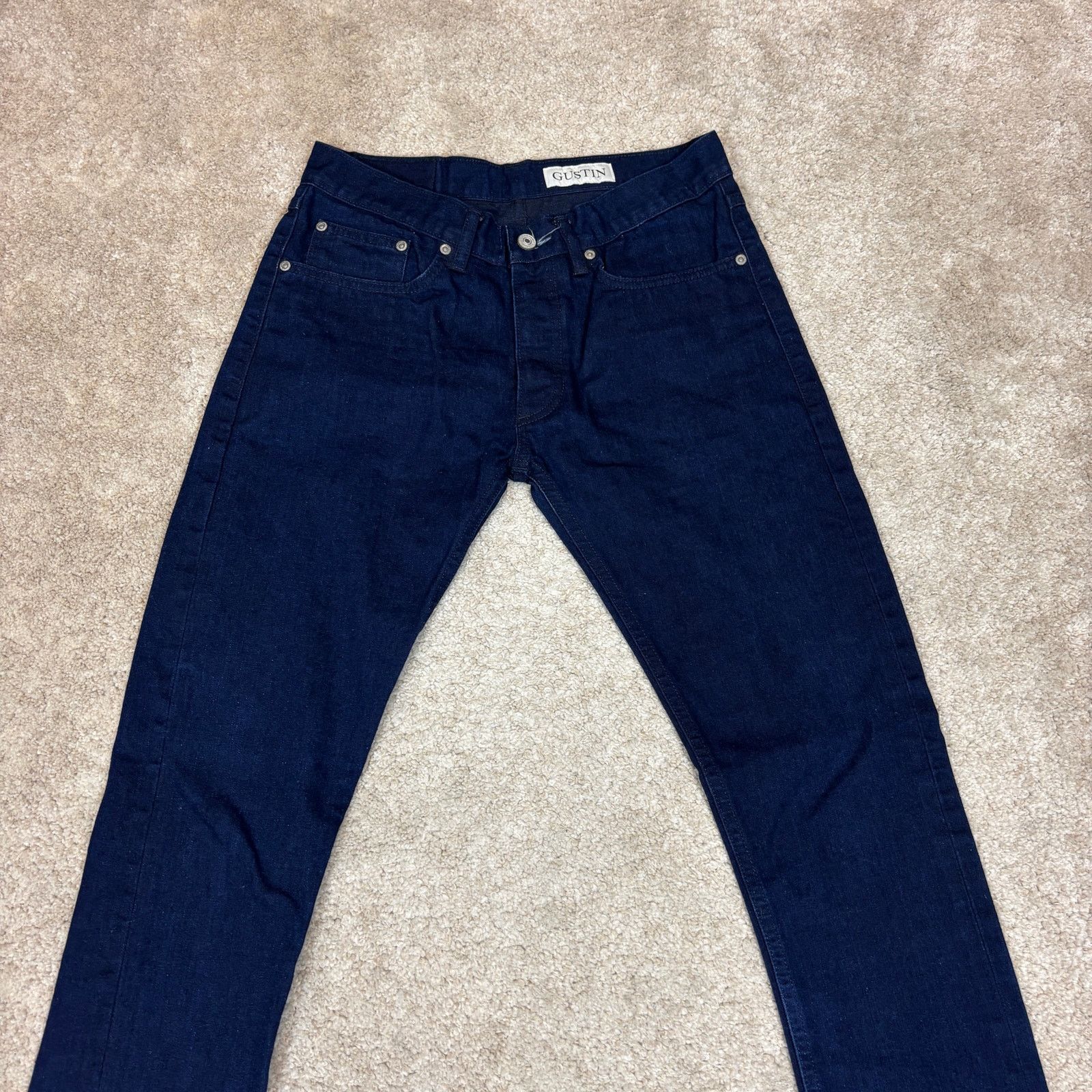 Gustin Gustin California Skinny Selvedge Denim Jeans Men's 32x33 Size US 32 / EU 48 - 2 Thumbnail