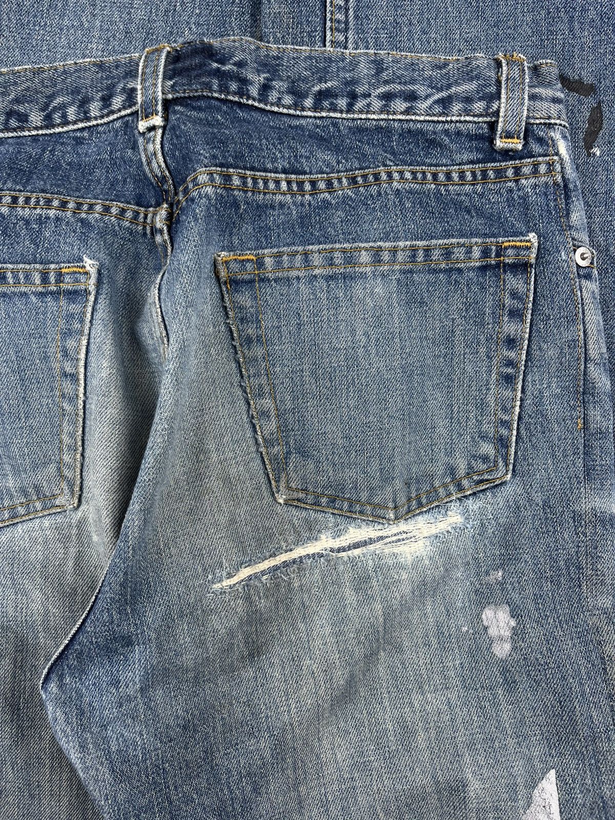 Helmut Lang AW99 Helmut Lang Distressed Painter Denim Jeans Size US 30 / EU 46 - 4 Thumbnail