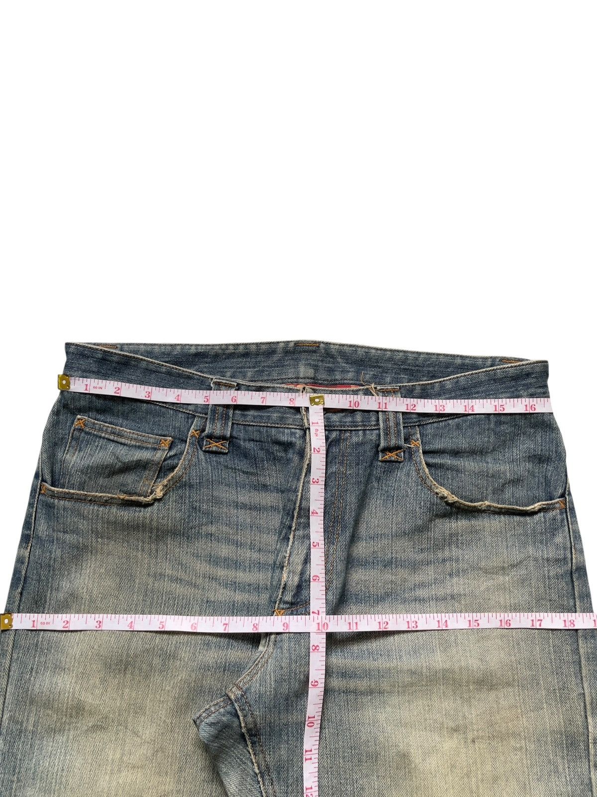 Japanese Brand Vintage Japanese Brand Mud Wash Distressed Loose Baggy Jeans Size US 34 / EU 50 - 13 Thumbnail