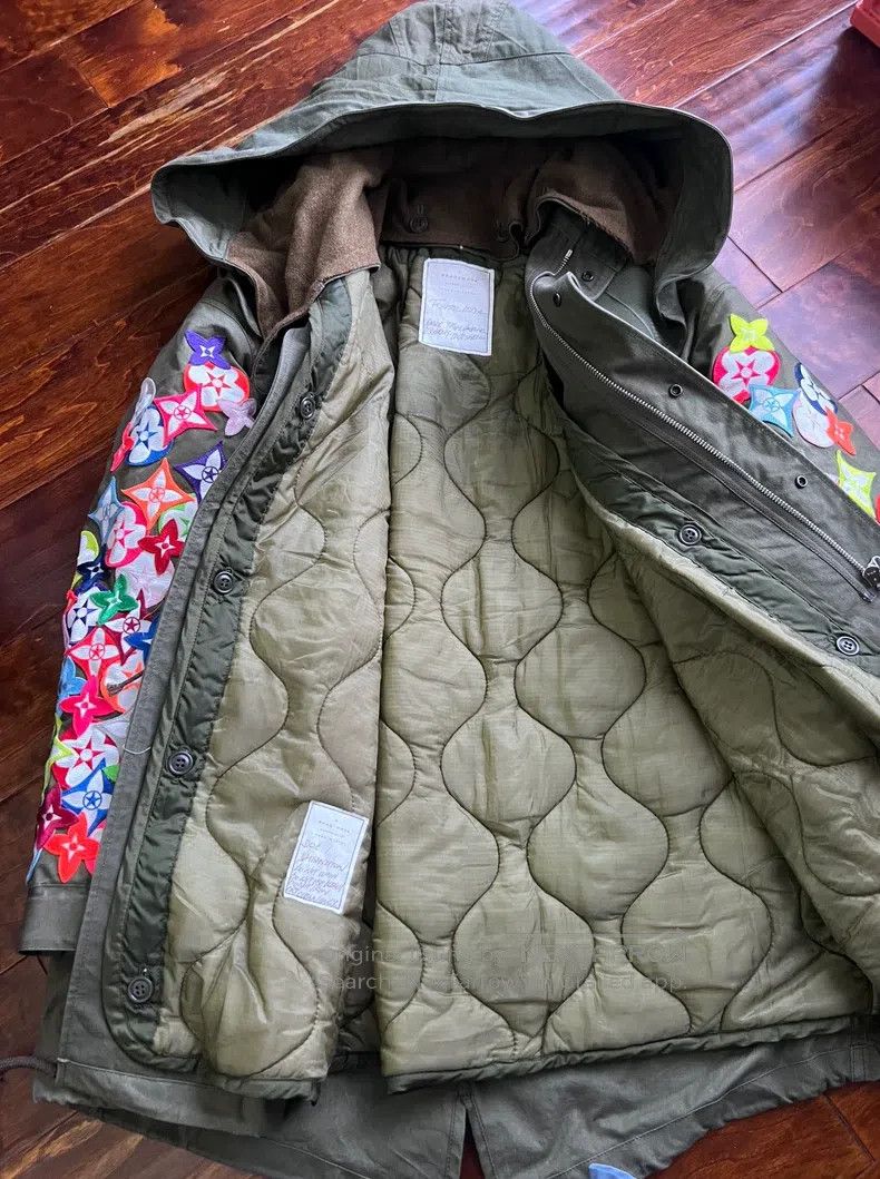 READYMADE Ready Made Original Infringement Lv Badge M65Parka Coat Size US S / EU 44-46 / 1 - 5 Thumbnail
