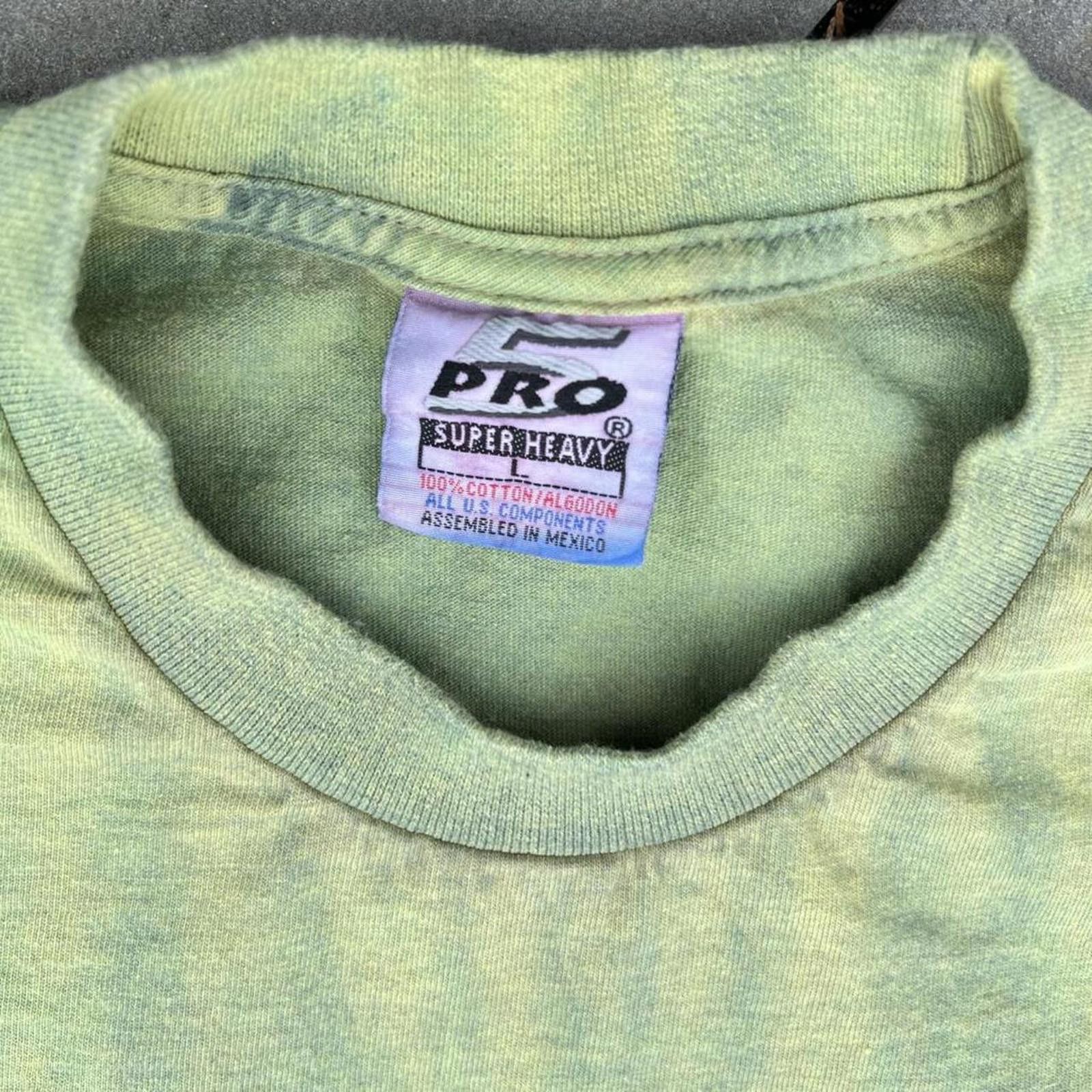 Other Y2K Multi-Green Over Dye T-Shirt Size US L / EU 52-54 / 3 - 3 Thumbnail