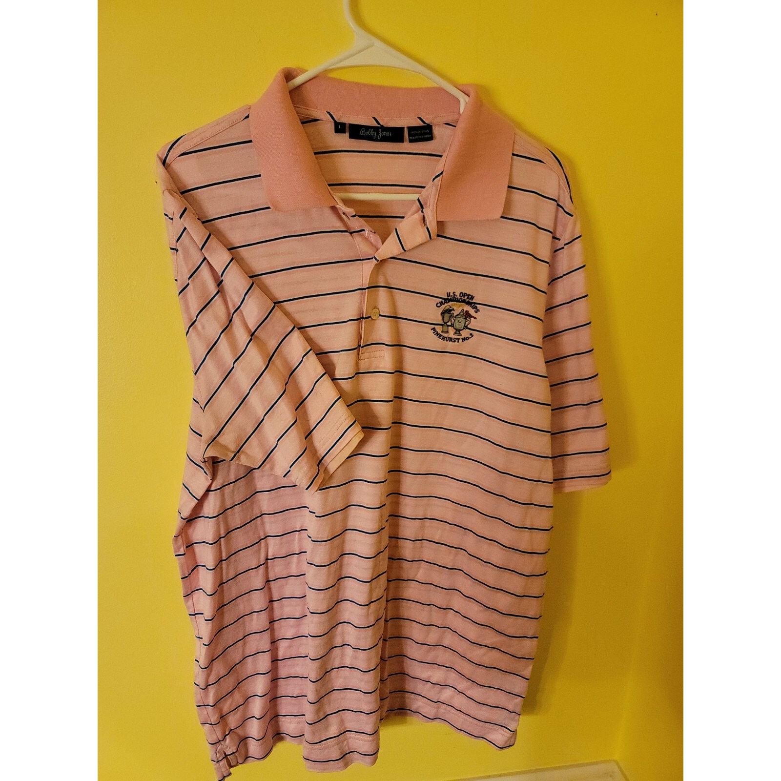 Bobby Jones Bobby Jones Polo Shirt Mens L Pink Pinehurst US Open 2014 Size US L / EU 52-54 / 3 - 4 Thumbnail