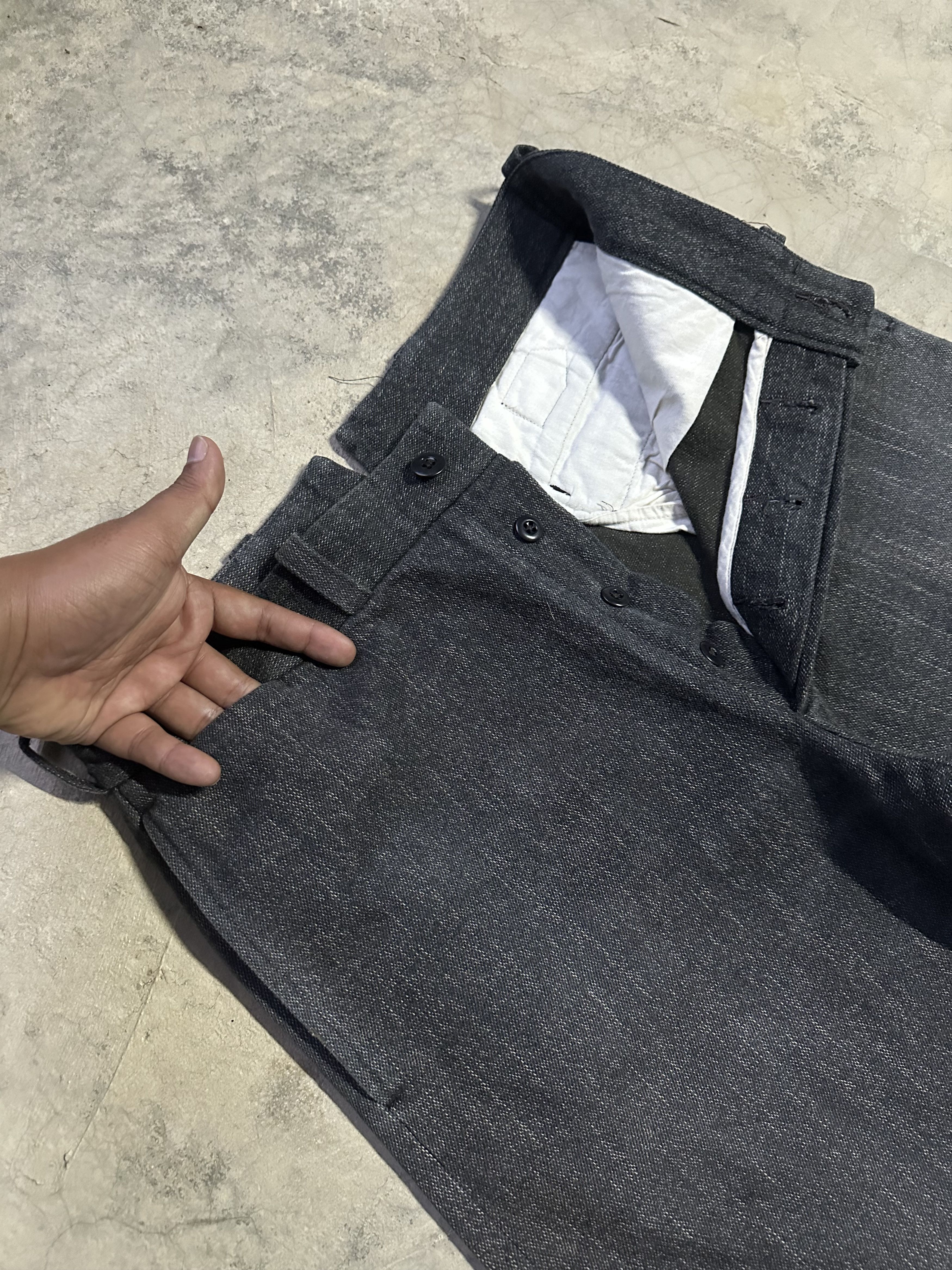 Freewheelers Japanese GangsterVille Salt Paper Buckle Back Trousers Pant Size US 32 / EU 48 - 15 Thumbnail