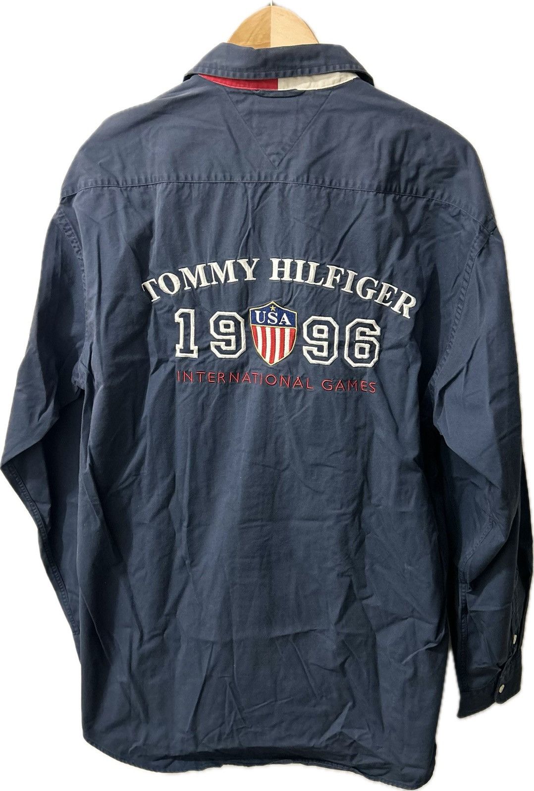 Tommy Hilfiger Tommy Hilfiger Button Up **Style Worn By 2Pac** Vintage 90s Size US L / EU 52-54 / 3 - 3 Thumbnail