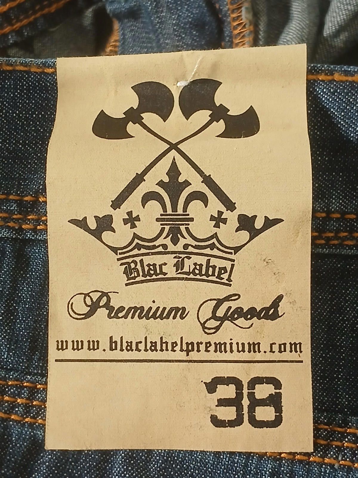 Black Label Y2K Blac Label Premium Embroidered Grunge Jeans 36x30 NWT Size US 36 / EU 52 - 4 Thumbnail