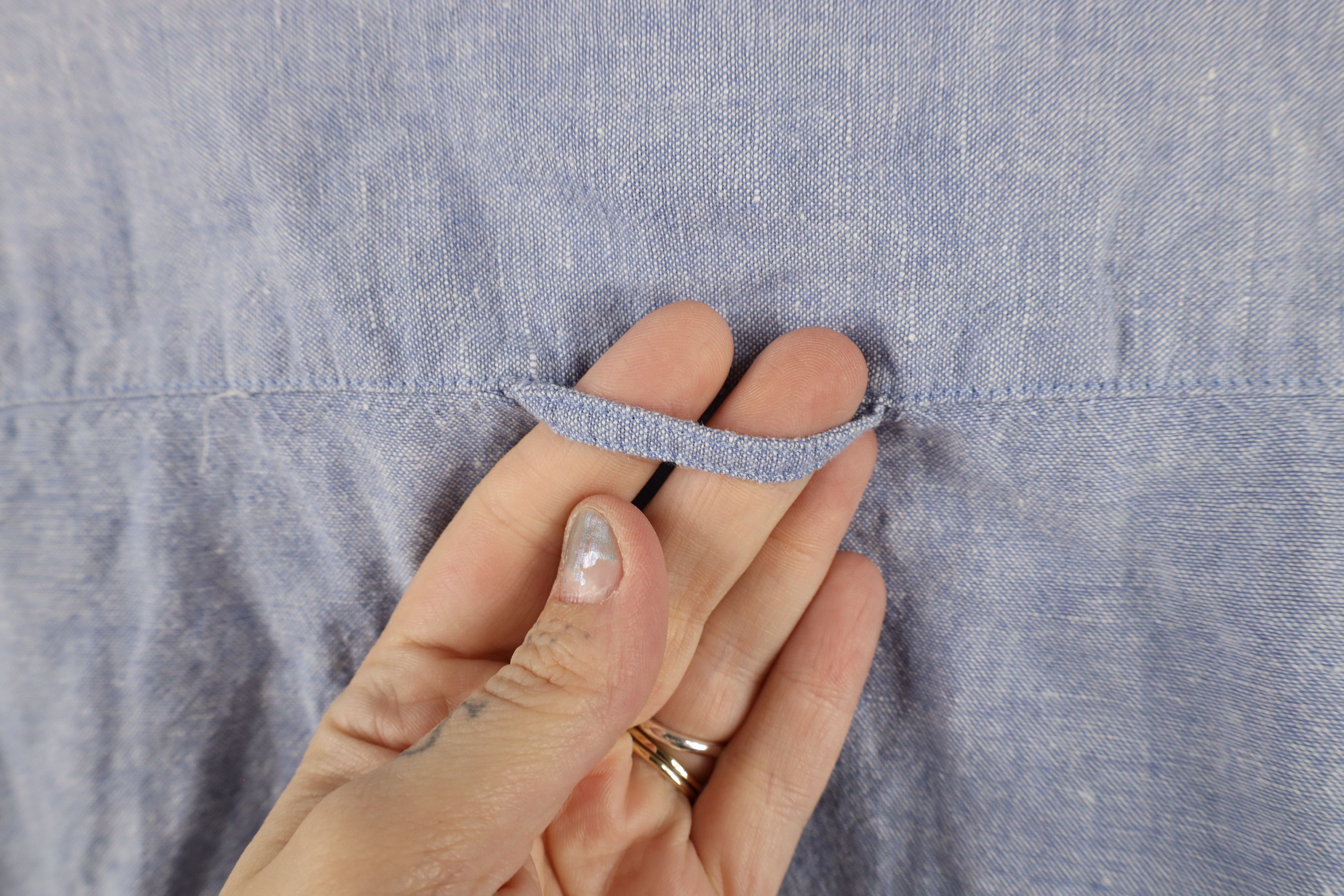 Banana Republic × Vintage Banana Republic Chambray Short Sleeve Button Shirt Blue Size US XL / EU 56 / 4 - 7 Thumbnail
