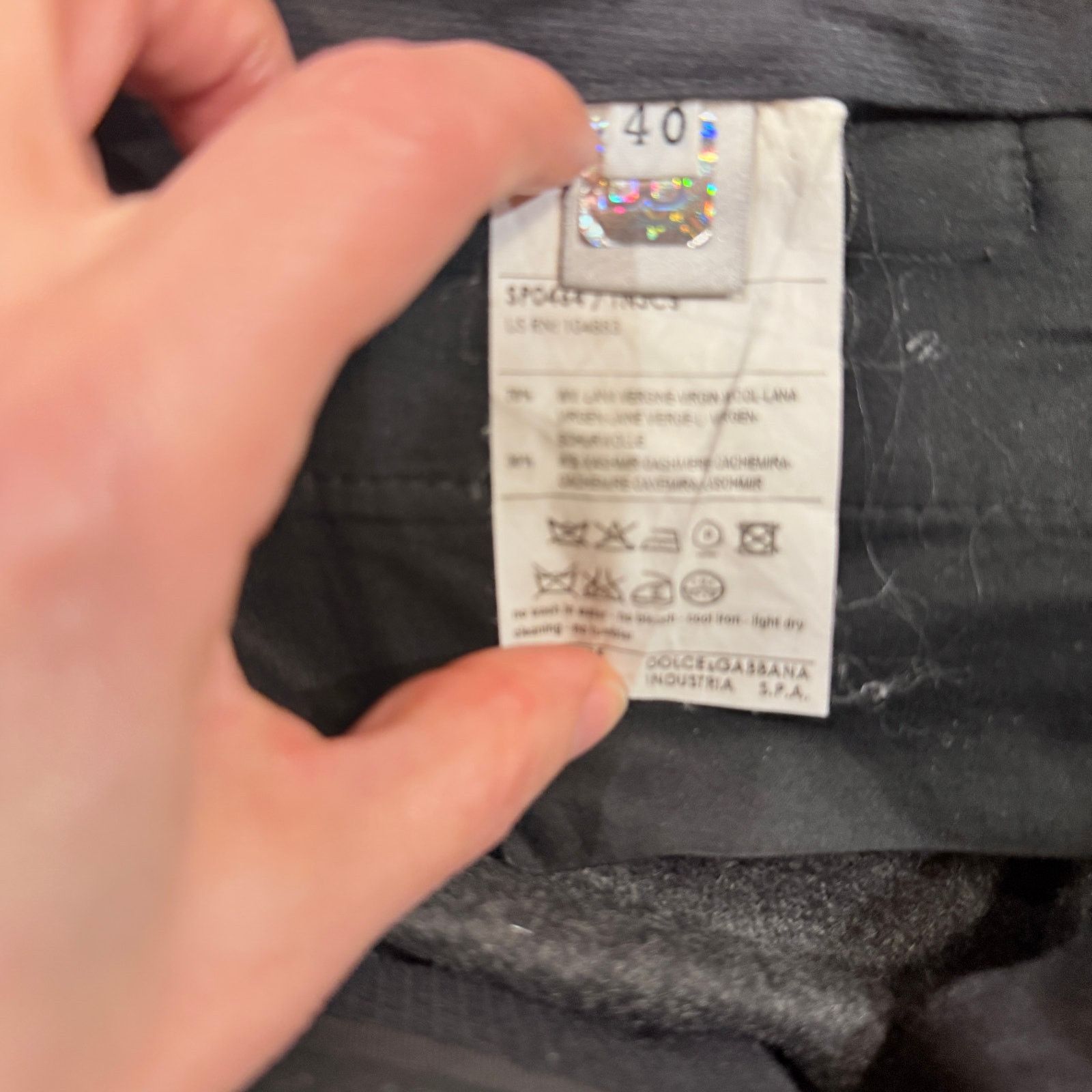 Dolce & Gabbana Dolce & Gabbana Black Pants EU 40 Tailored Designer Trousers Size 27" / US 4 / IT 40 - 9 Thumbnail