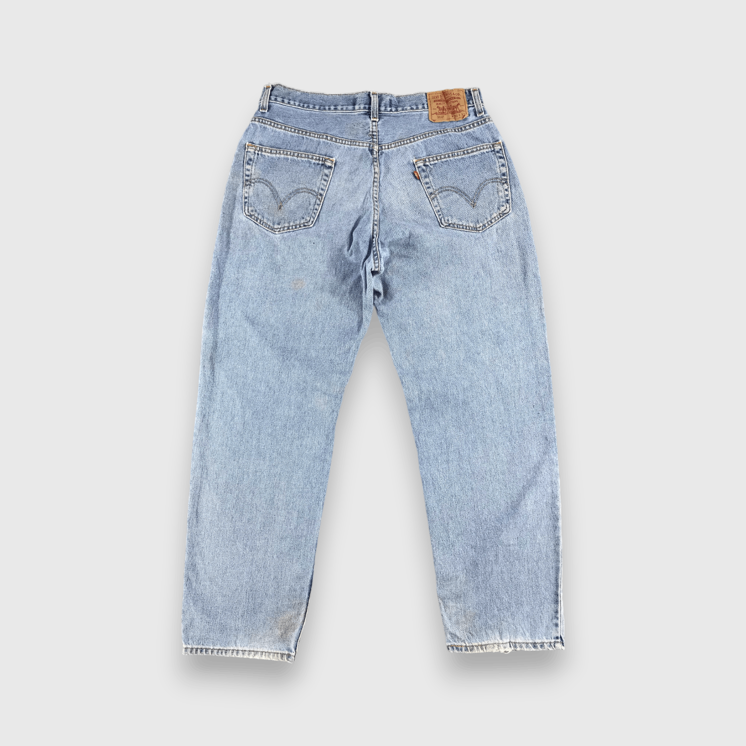 Levi's Vintage 90s Light Wash Levis 550 Jeans-J1193 Size US 35 - 2 Thumbnail