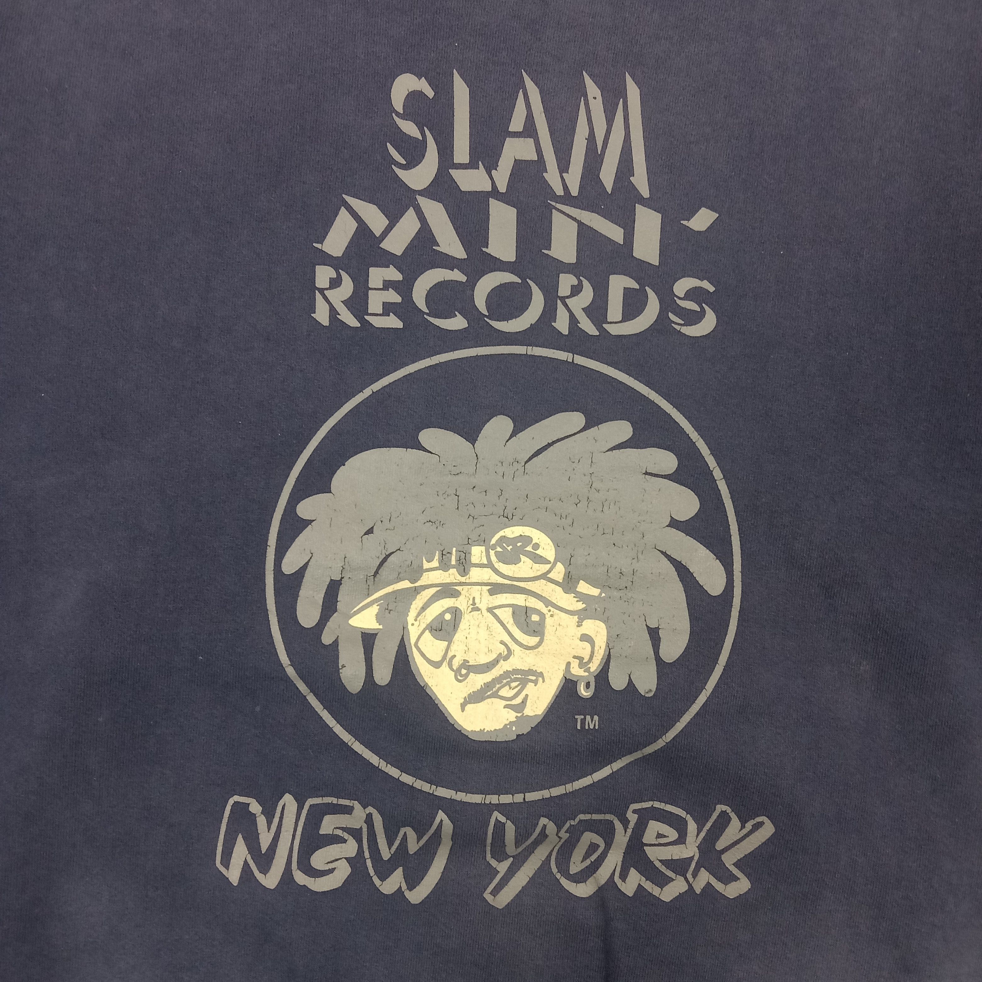 Band Tees × Rap Tees × Vintage Slam Min Records NY American Hip-hop Sweatshirt C221N22 Size US XL / EU 56 / 4 - 2 Thumbnail