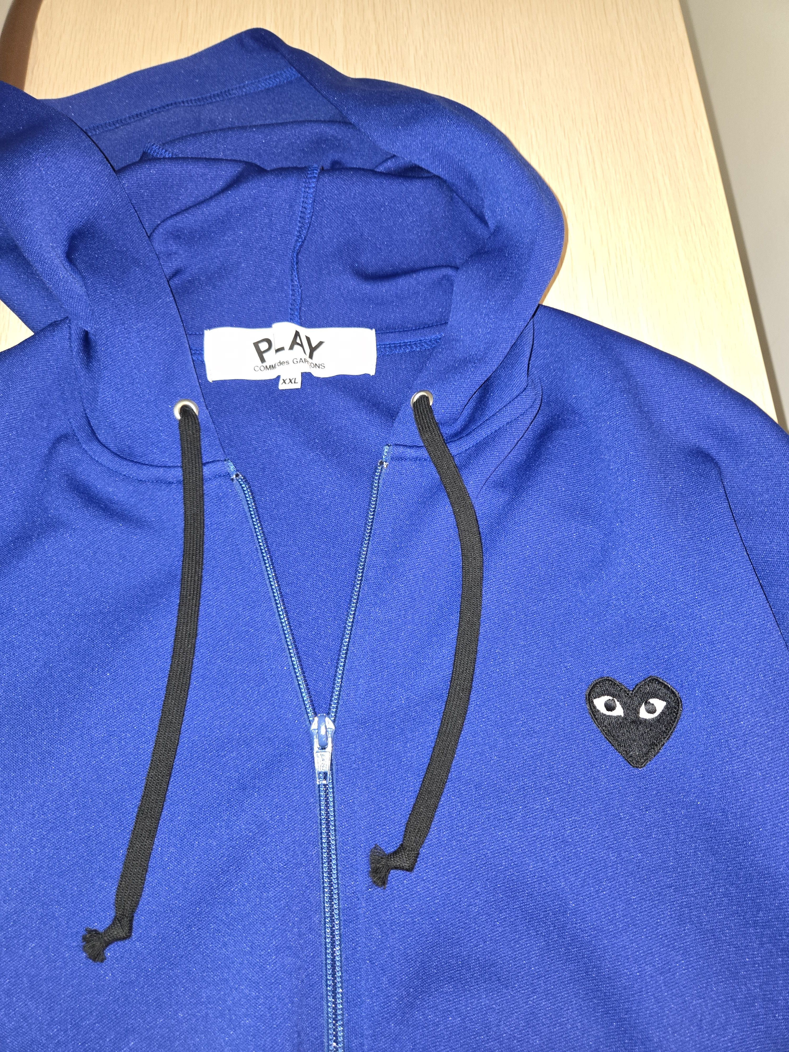 Comme des Garcons PLAY Comme Des Garcons Play Blue track jacket with black heart Size US XXL / EU 58 / 5 - 3 Thumbnail