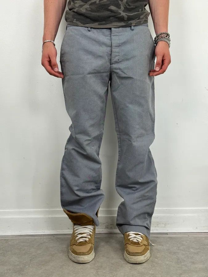 Prada 2000s Prada Light Blue Denim Zip-Leg Pants Size US 34 / EU 50 - 2 Thumbnail
