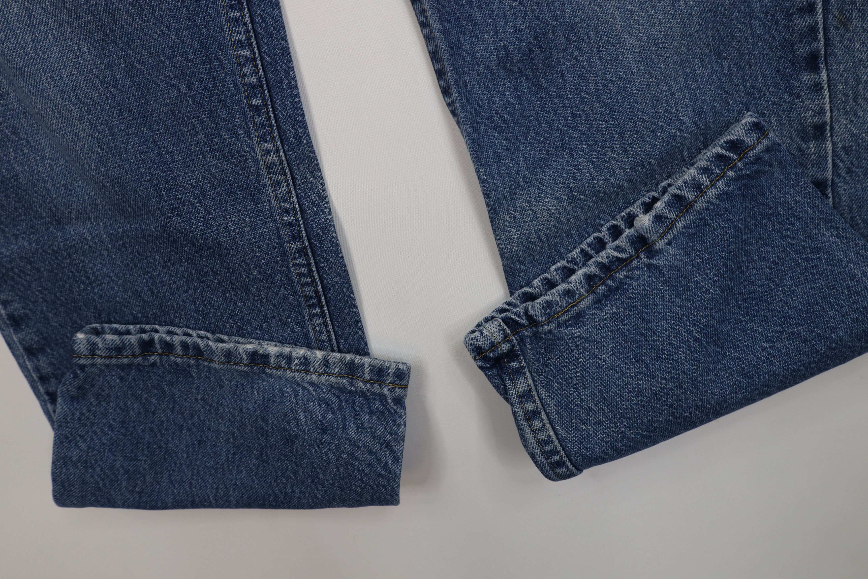 Lee Vintage Y2K Lee Straight Leg Denim Jeans Blue Cotton Size US 33 - 5 Thumbnail