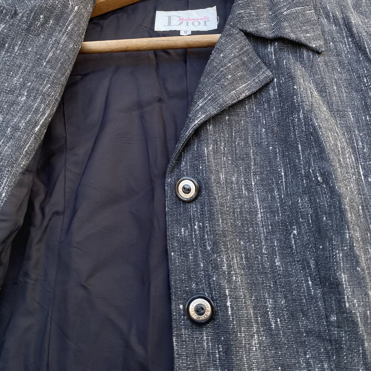 Christian Dior Monsieur × Dior Vintage Christian Dior Mademoiselle Hickory Slim Blazer/Coat Size S / US 4 / IT 40 - 7 Thumbnail