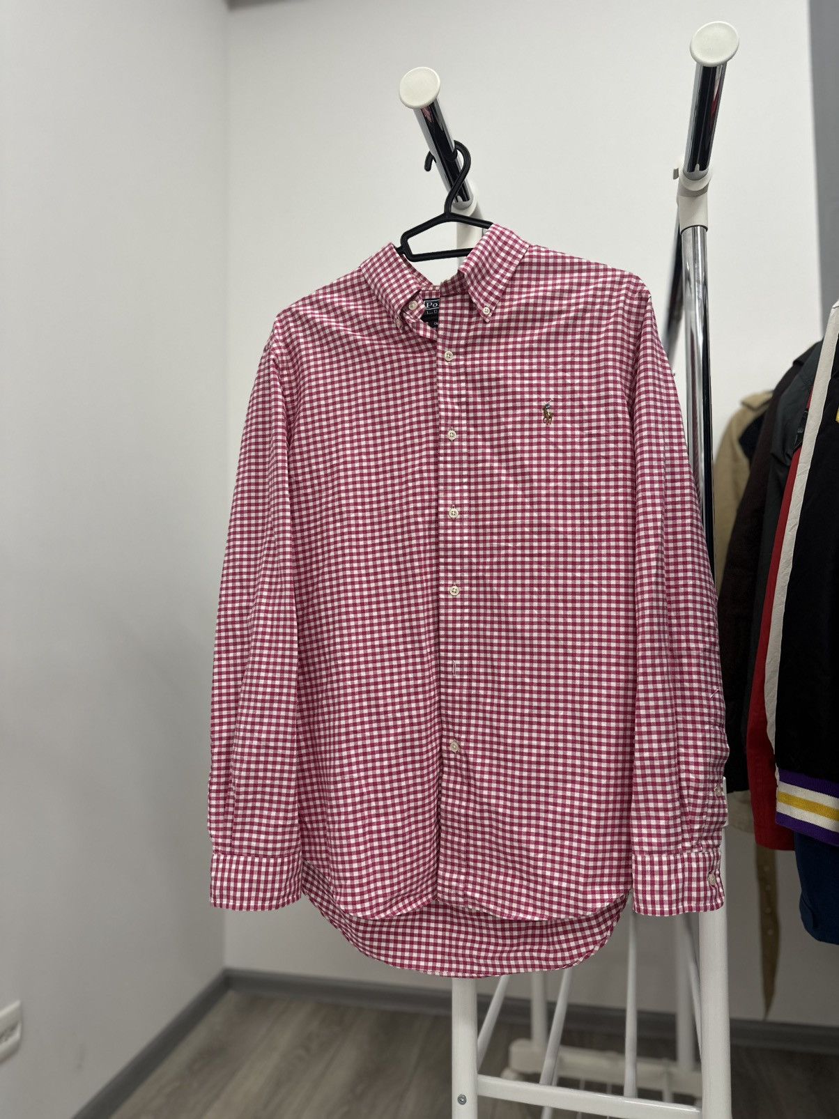 Polo Ralph Lauren Polo Ralph Lauren Stripped Purple White Shirt Horse Vintage Size US L / EU 52-54 / 3 - 4 Thumbnail