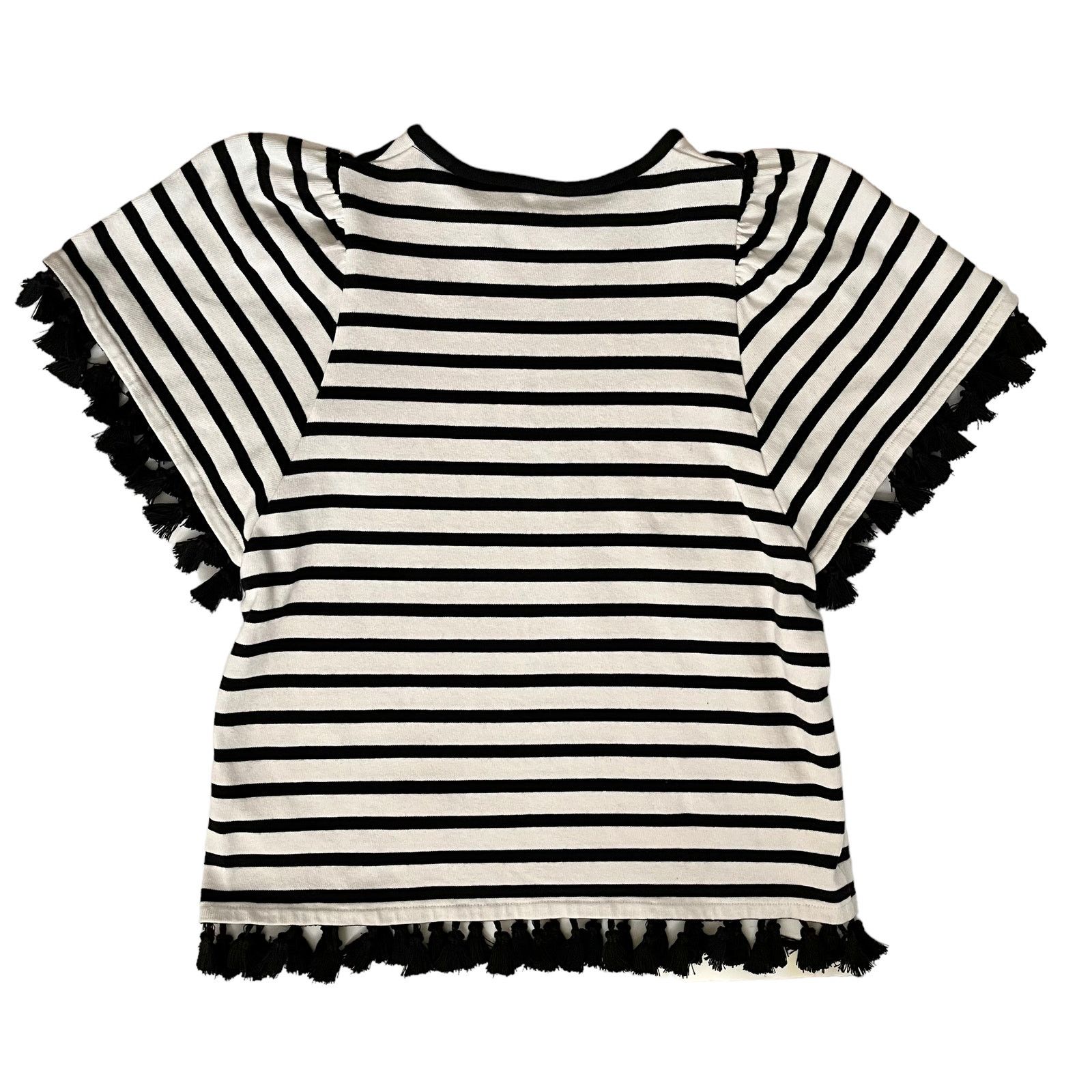 Kate Spade Kate Spade Broome Street Stripe Tassel Flutter Sleeve Top Size XS / US 0-2 / IT 36-38 - 2 Thumbnail