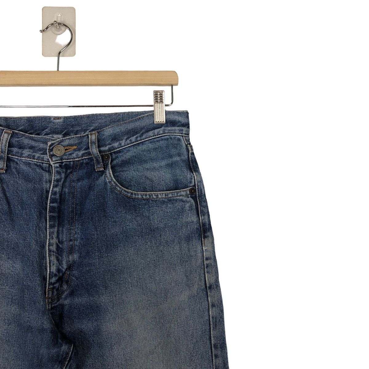 Japanese Brand 🔥90’s JAPAN MADE DISTRESSED JEANS UNIQUE CLOTHING WAREHOUSE Size US 30 / EU 46 - 6 Thumbnail