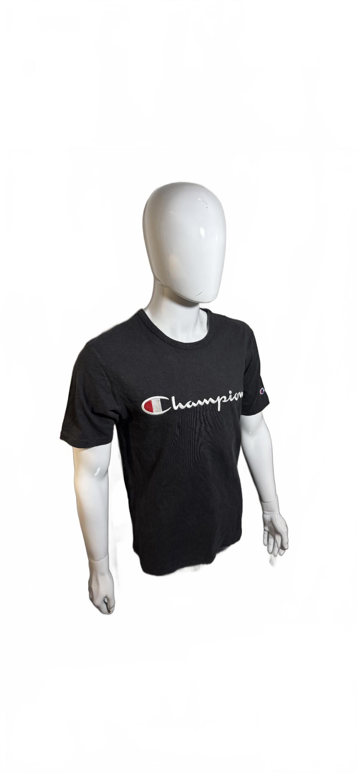Champion Champion Black Logo T-Shirt - Men's Medium Size US M / EU 48-50 / 2 - 2 Thumbnail