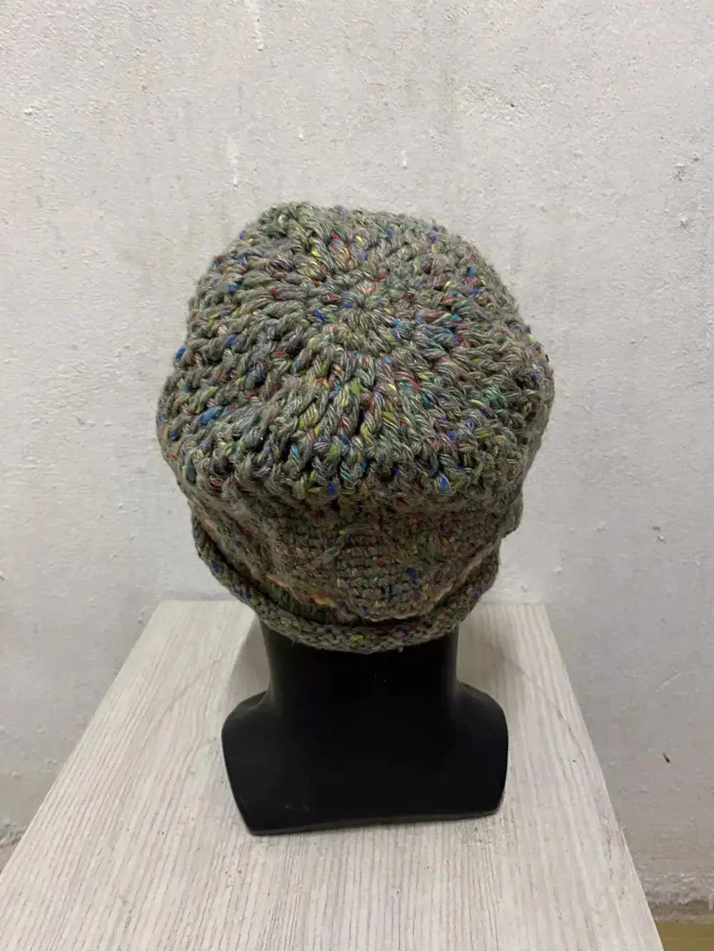 Vintage Rare Design Knit Beanie Hat Size ONE SIZE - 4 Thumbnail