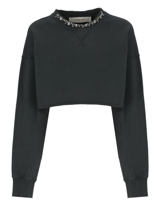 Golden Goose GOLDEN GOOSE Women Hoodies GWP02203 P001896 90456 GOLDEN Black Size S / US 4 / IT 40 - 1 Thumbnail