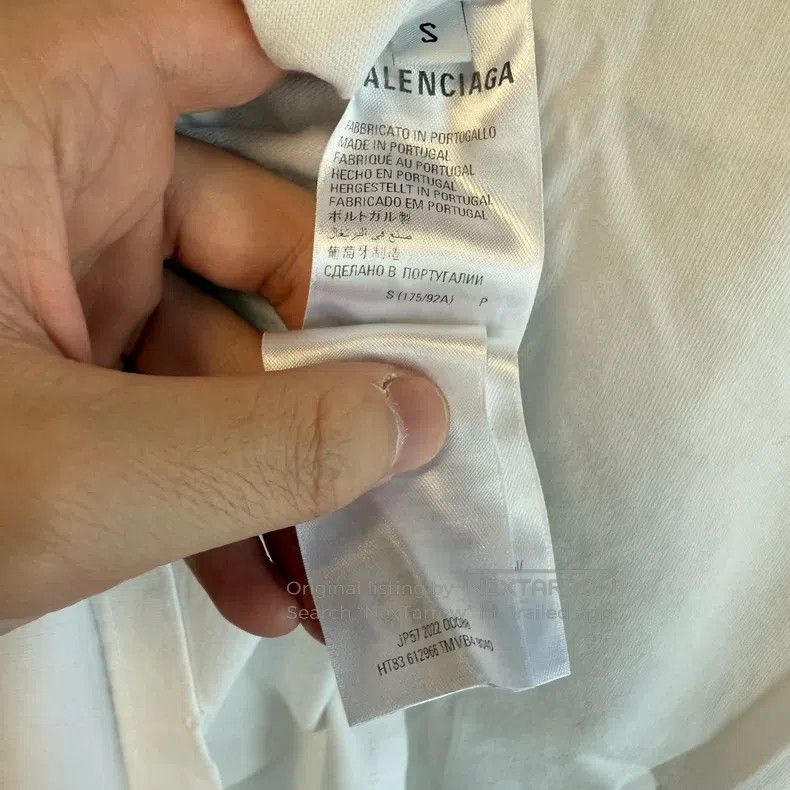 Balenciaga Balenciaga Cursive Classic Short Sleeve Versatile Size US S / EU 44-46 / 1 - 4 Thumbnail