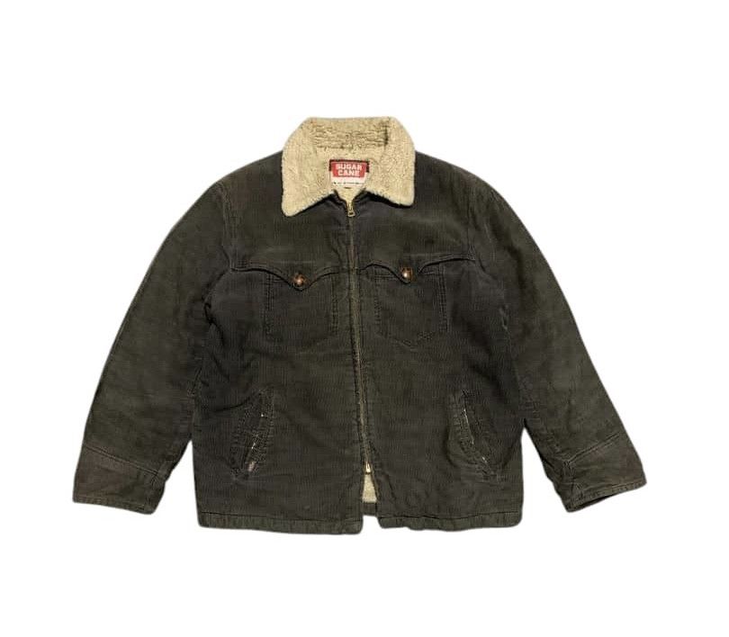 Sugar Cane Trashed Vintage Sugar Canes Corduroy Jacket Zipper Ups Size US M / EU 48-50 / 2 - 1 Thumbnail