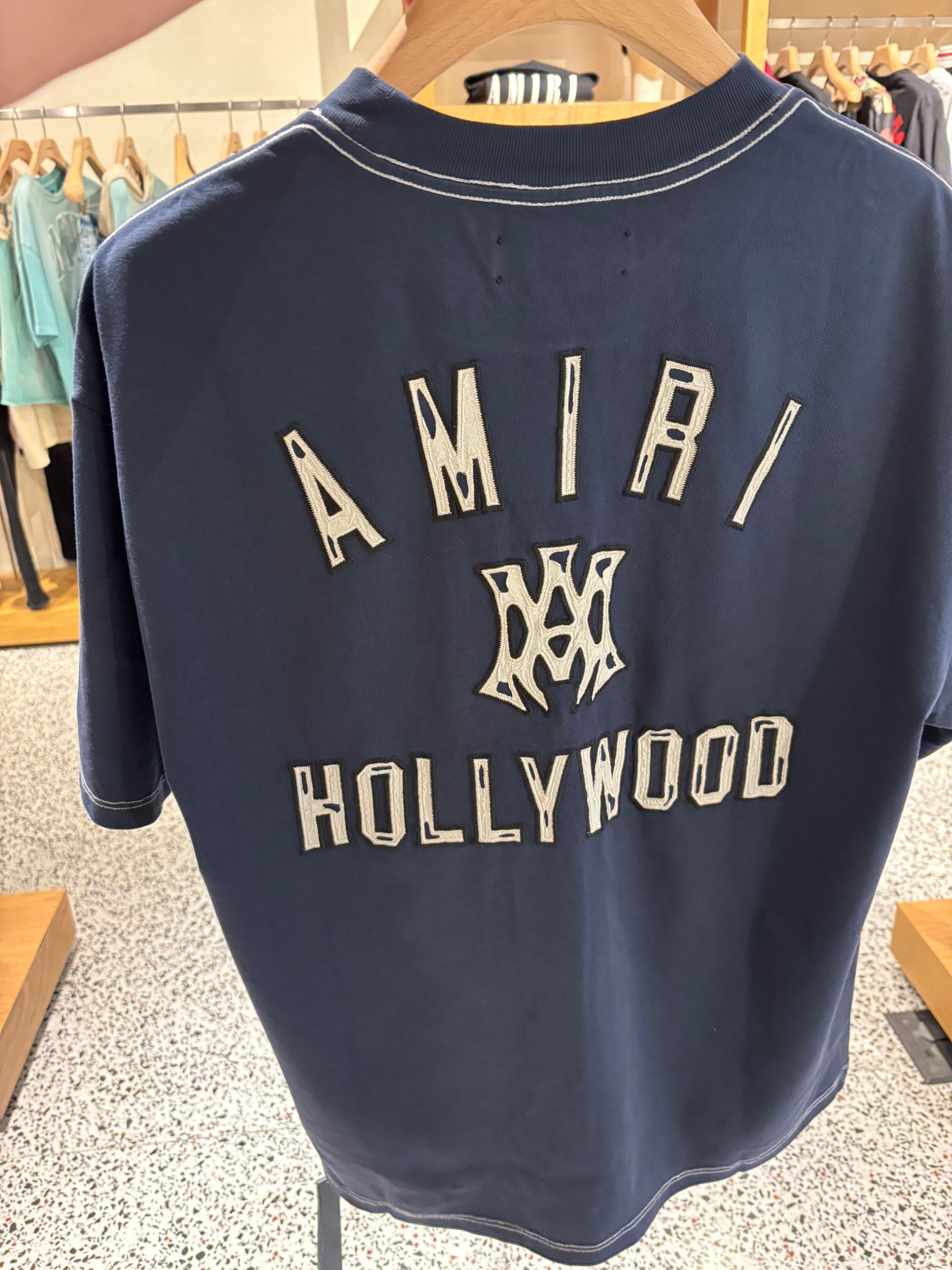 Amiri o1orln1125 Skate T-Shirt in Navy Size US M / EU 48-50 / 2 - 2 Thumbnail