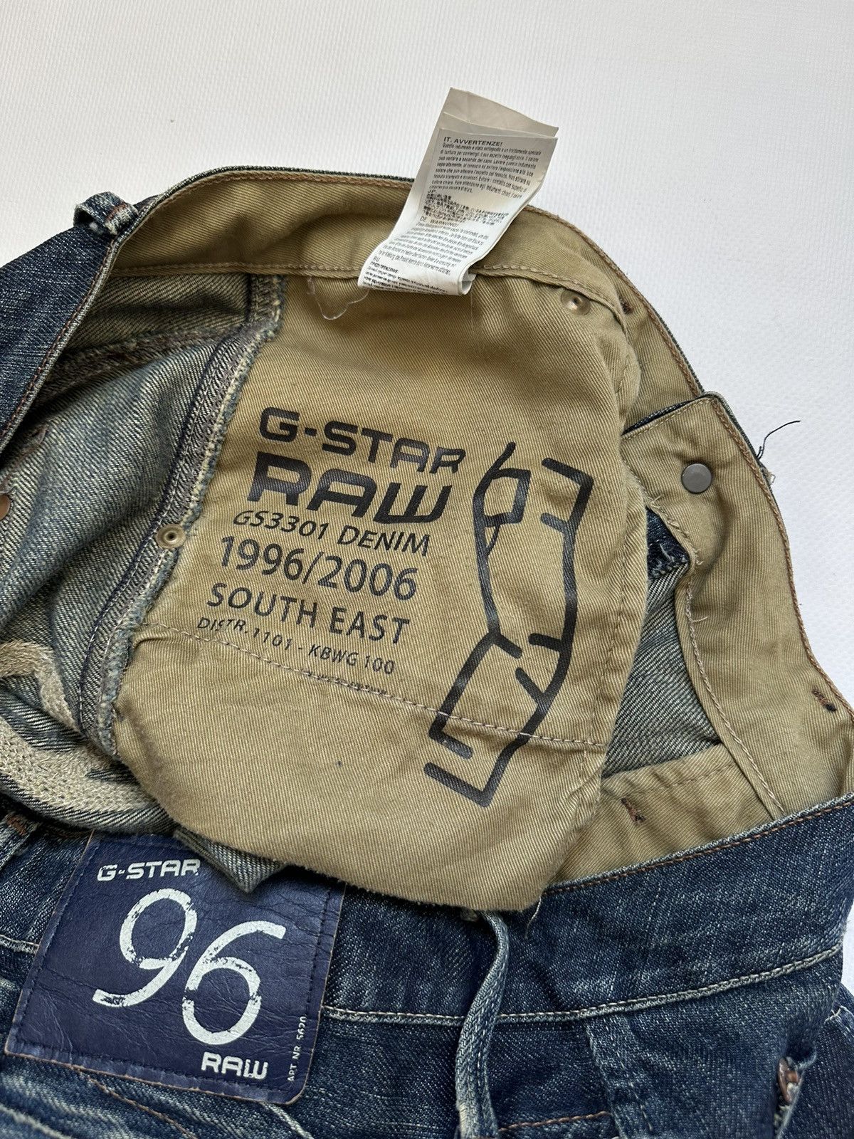 Vintage pants G Star Raw 96 2k denim baggy Japan style