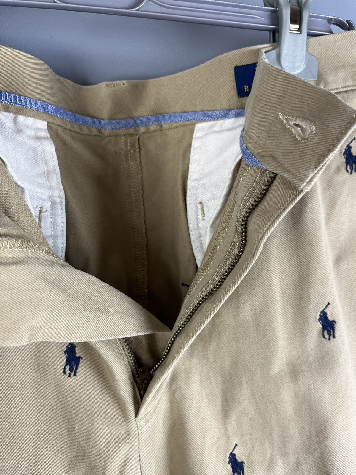 Polo Ralph Lauren Polo Ralph Lauren Pony Monogram Shorts Beige Size 35 Size US 35 - 4 Thumbnail