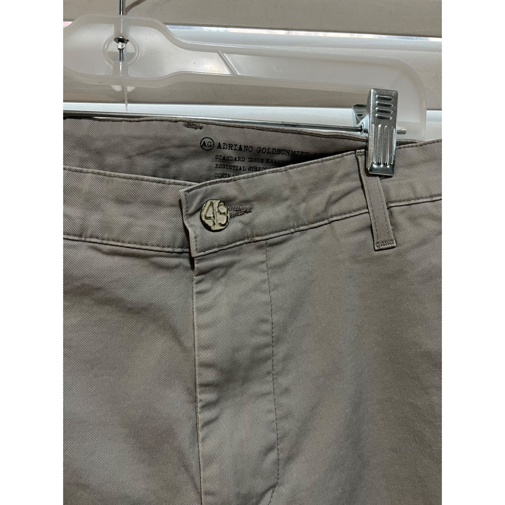 AG Adriano Goldschmied Adriano Goldschmied Straight Leg Gray Chinos - Size 34x28 Size US 34 / EU 50 - 2 Thumbnail