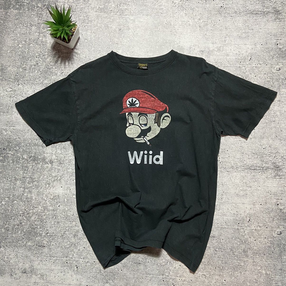 Vintage 📌 Vintage Super Mario Adult Humor Weed Wiid Nintendo T-Shirt Size US XL / EU 56 / 4 - 1 Thumbnail