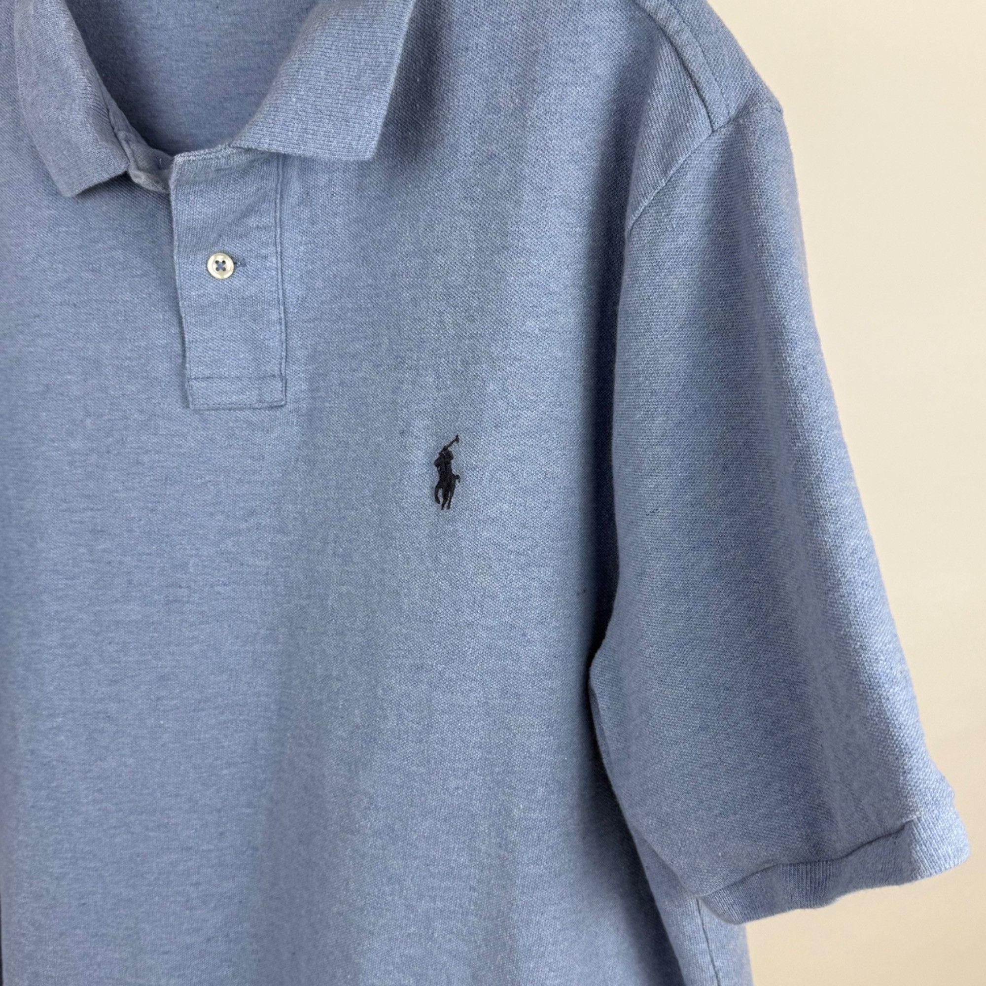 Ralph Lauren Polo Ralph Lauren Men's Blue Short-Sleeve Cotton Polo Shirt Size US XL / EU 56 / 4 - 3 Thumbnail