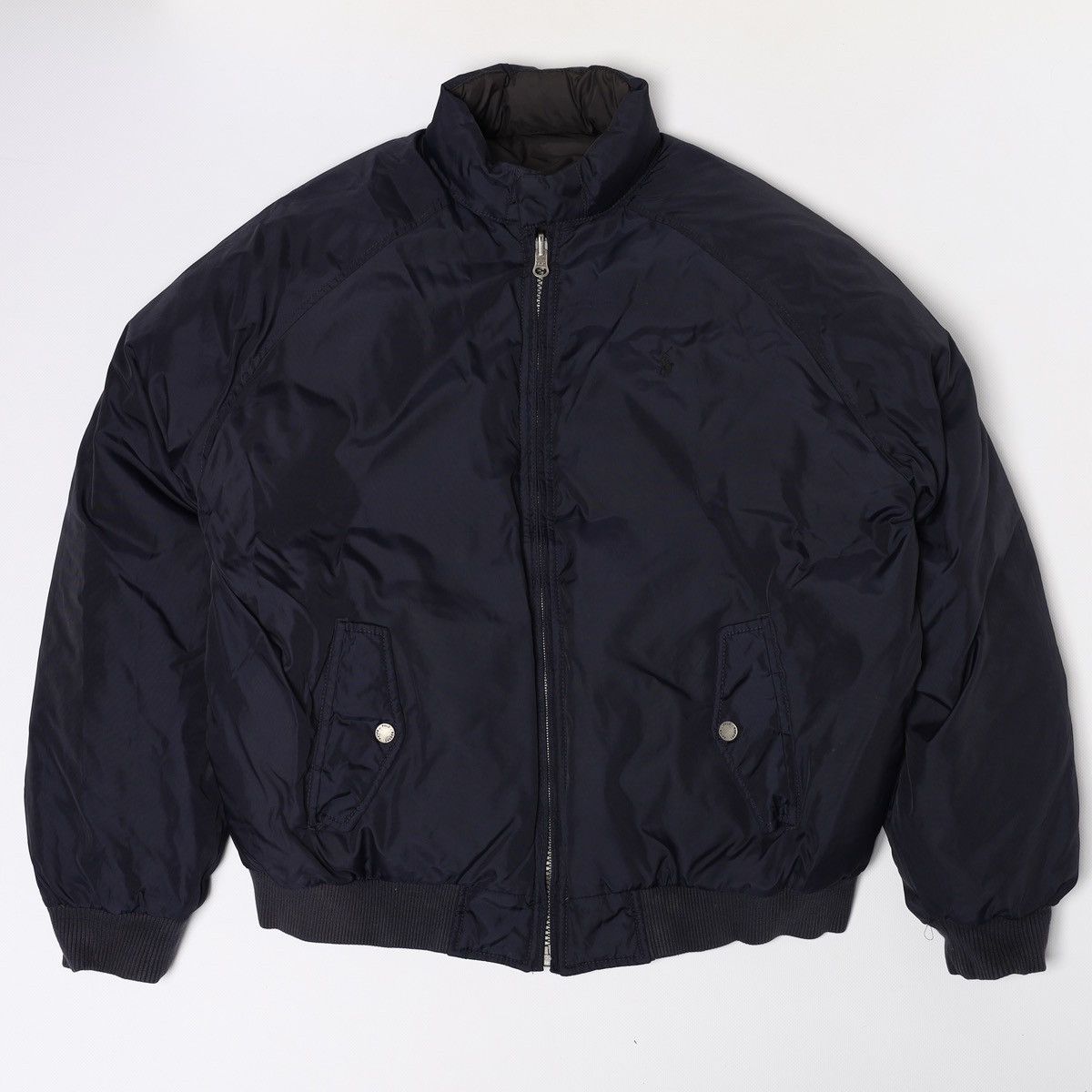 Polo Ralph Lauren Polo Ralph Lauren Reversible Nylon Bomber Down Jacket Navy Size US L / EU 52-54 / 3 - 1 Thumbnail
