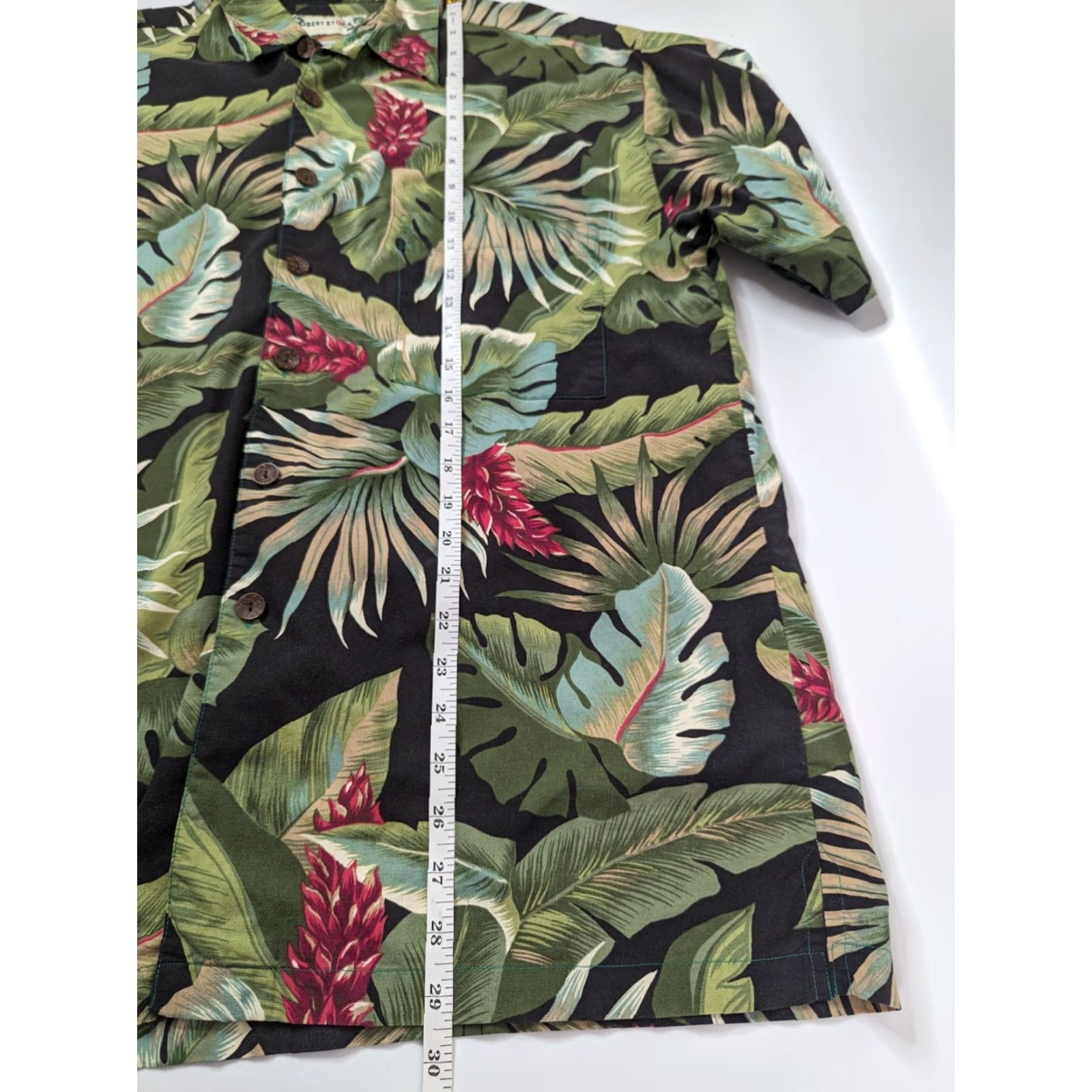 Vintage Robert Stock Hawaiian Floral Button Up Shirt Men M Short Sleeve Pocket Size US M / EU 48-50 / 2 - 5 Thumbnail