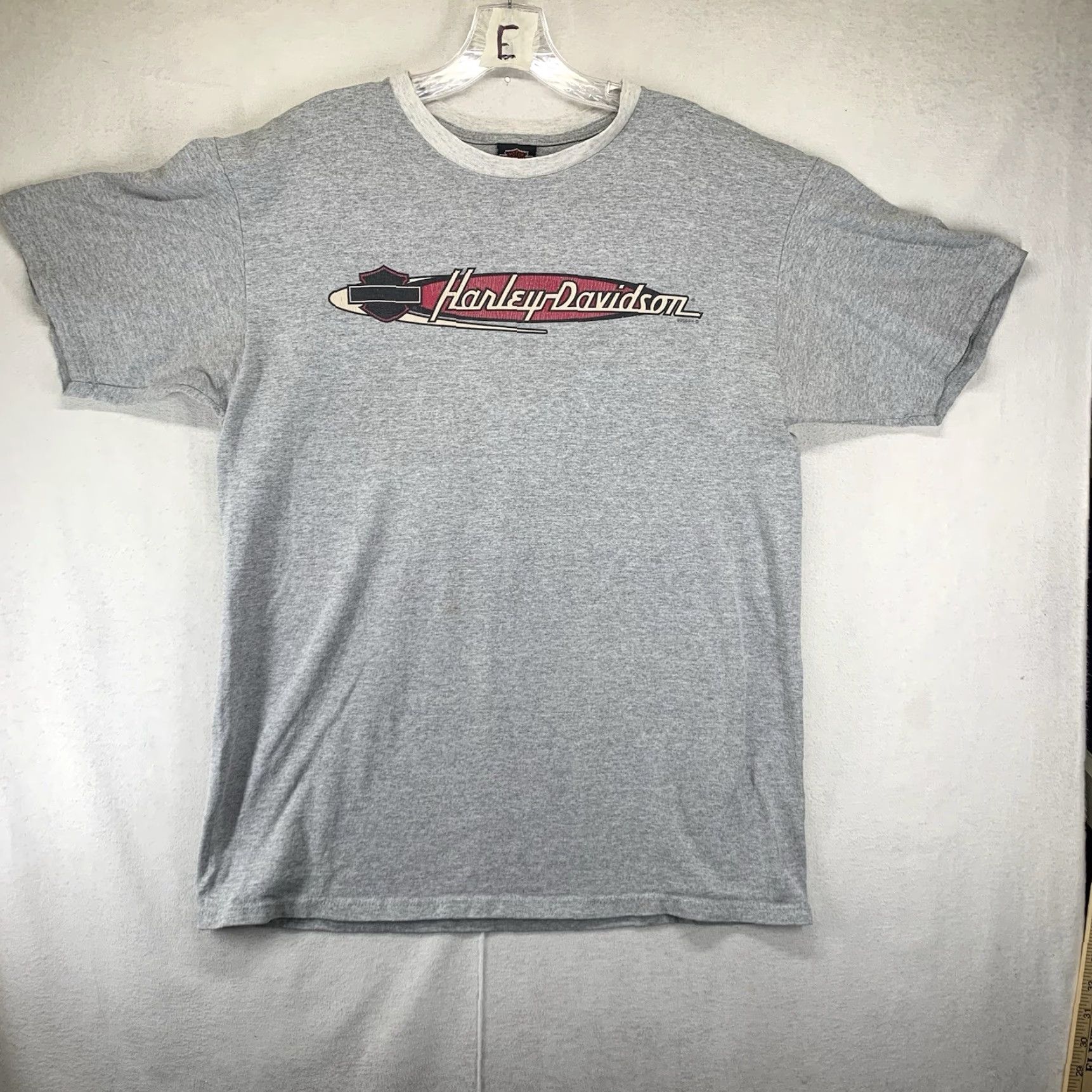 Harley Davidson VINTAGE Harley-Davidson T-Shirt Men Oversized Medium Crew Neck Graphic Logo 90s Eagle Back Gray Size US M / EU 48-50 / 2 - 3 Thumbnail