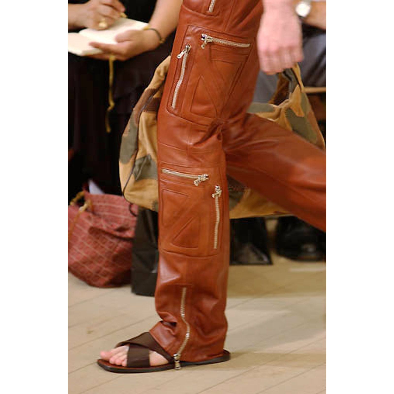 Dolce & Gabbana SS2002 Dolce & Gabbana leather zipper flight cargo pants Size US 34 / EU 50 - 7 Thumbnail