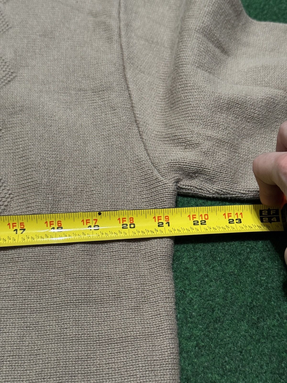 Vintage Vintage 90s Carmel Knit Golf Knit Lrg Cotton Mens Sweater Size US L / EU 52-54 / 3 - 5 Thumbnail
