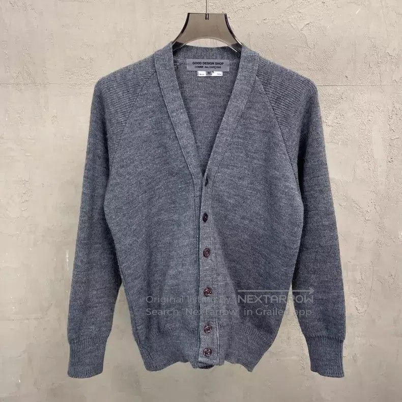 Comme des Garcons Comme Des Garcons Gray back logo print open cardigan Size M / US 6-8 / IT 42-44 - 1 Thumbnail