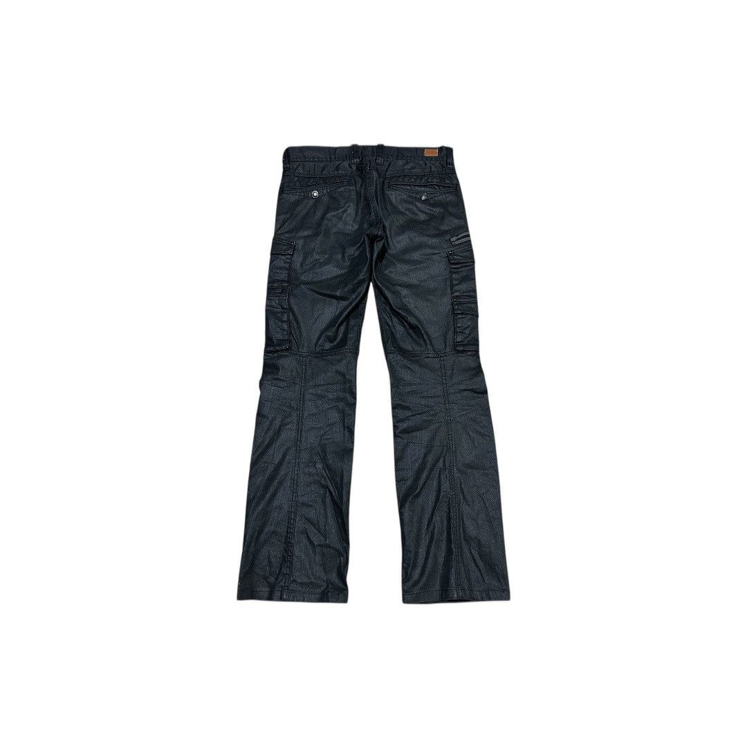 Nicole Club 🔥Y2K Archived Nicole Club For Men Waxed Cargo Pants Goth Size US 30 / EU 46 - 7 Thumbnail
