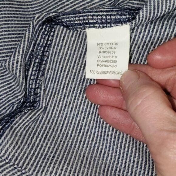 Burnside Burnside Blue Casual Button Down Long Sleeve Sz XL Shirt Size US XL / EU 56 / 4 - 9 Thumbnail