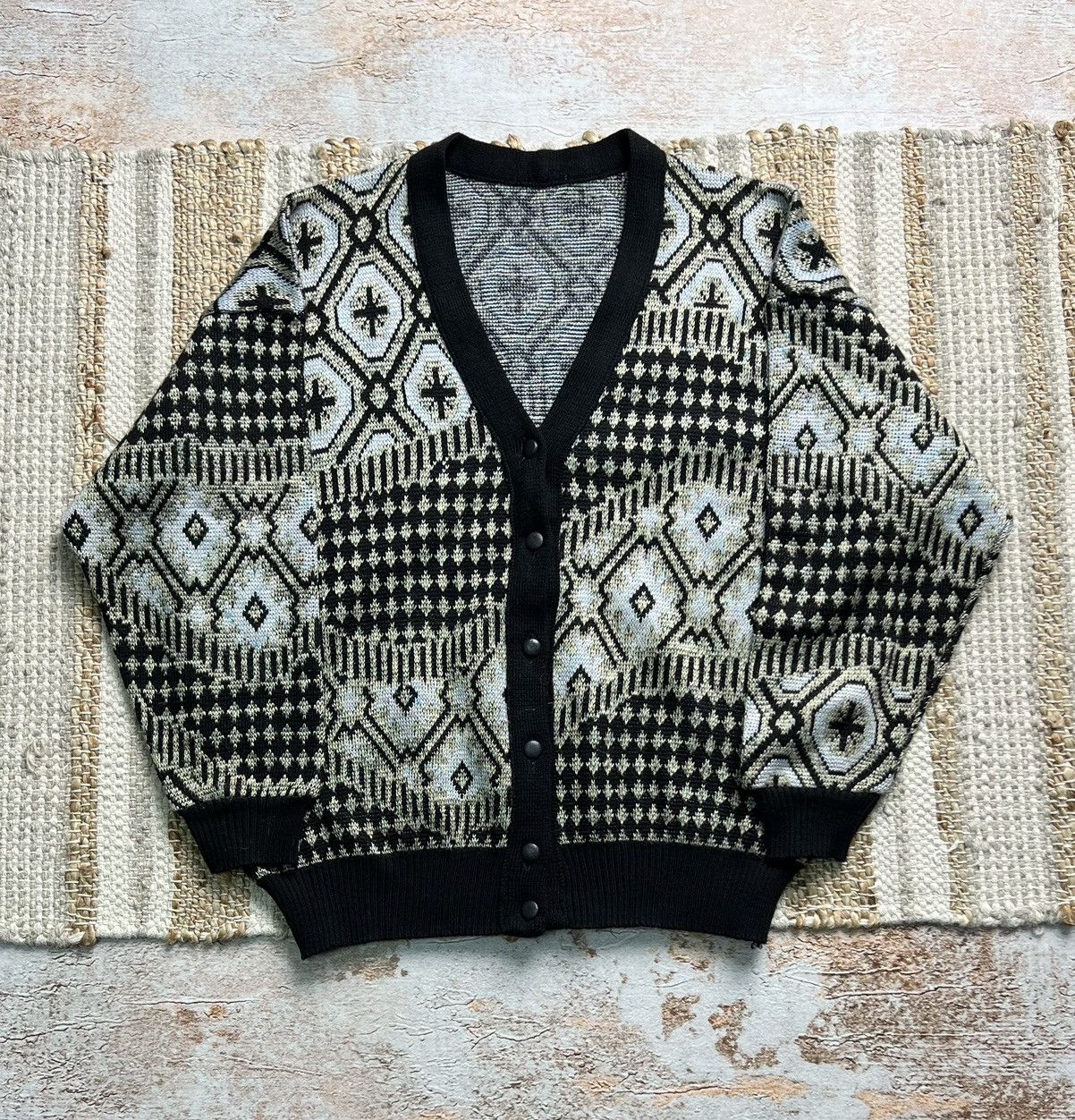 Vintage Japanese retro wool cardigan