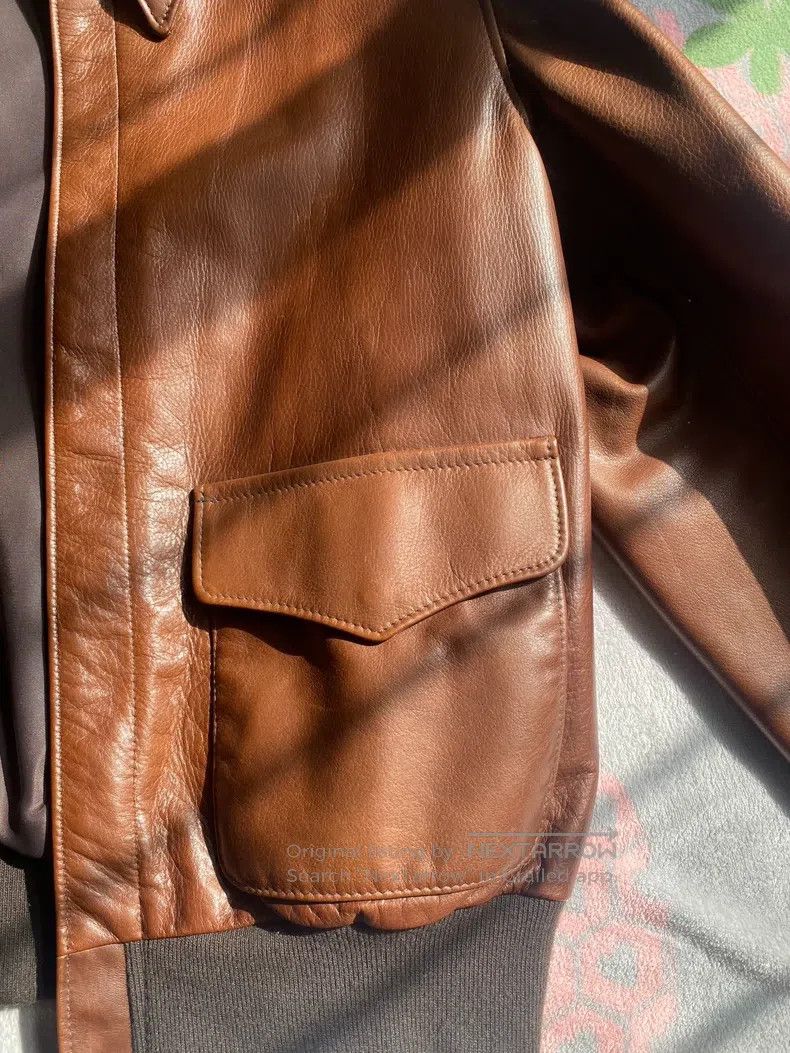 Schott Schott Calf leather limited edition slim fit flight jacket Size US L / EU 52-54 / 3 - 4 Thumbnail